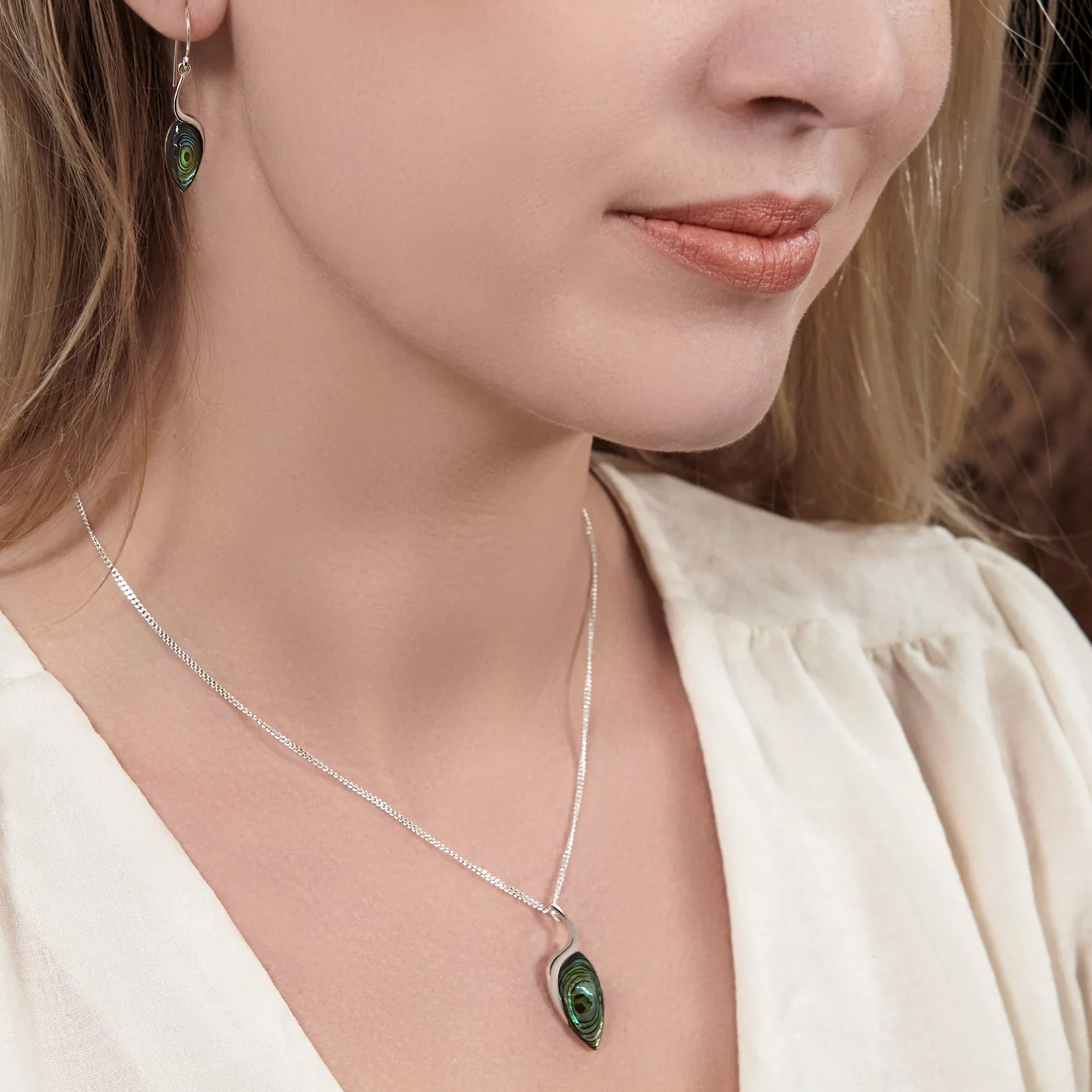 Abalone Shimmer Earrings - Image 5