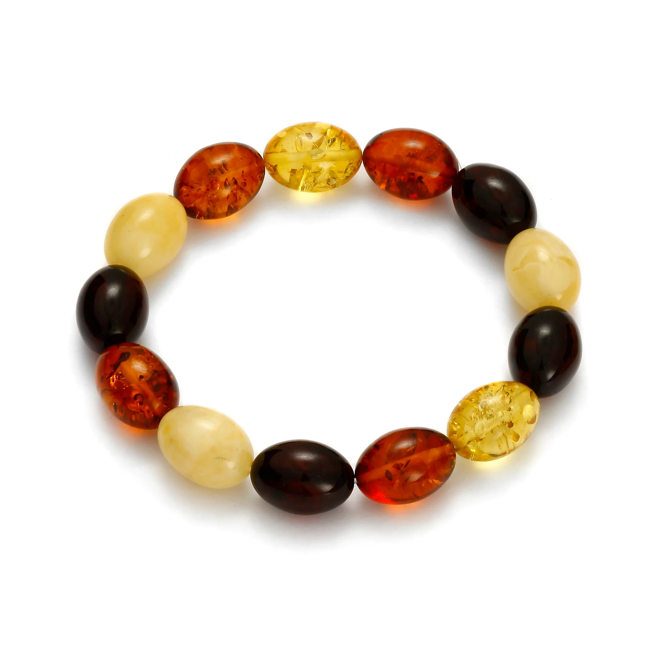 Natural Amber Bead Bracelet