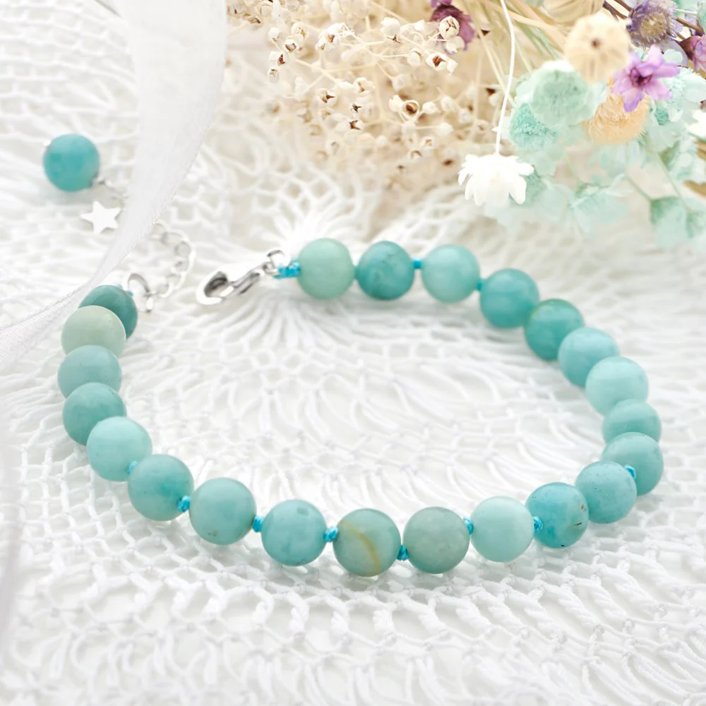 Amazonite Bead Bracelet - Image 3