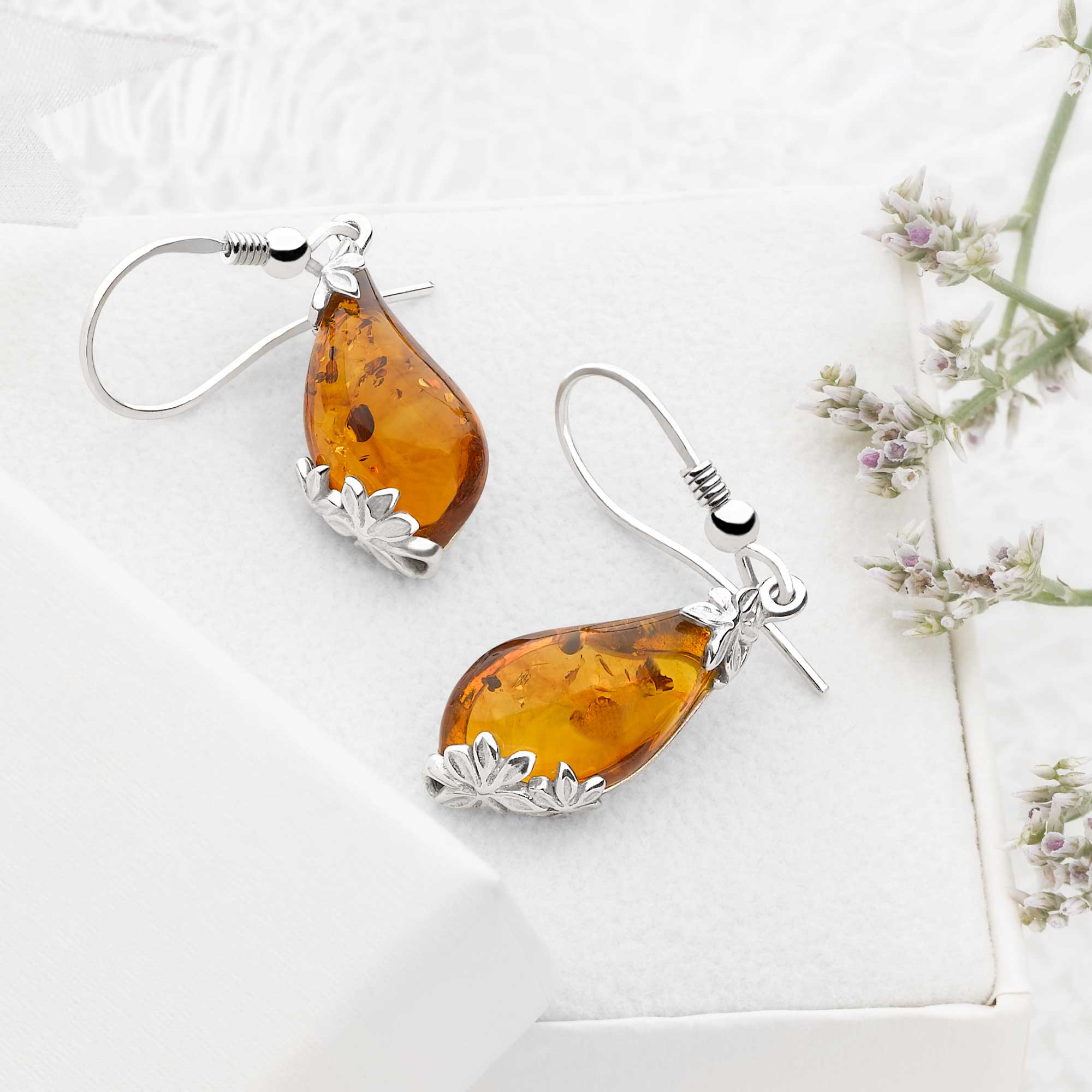 Heavenly Amber Earrings - Image 4