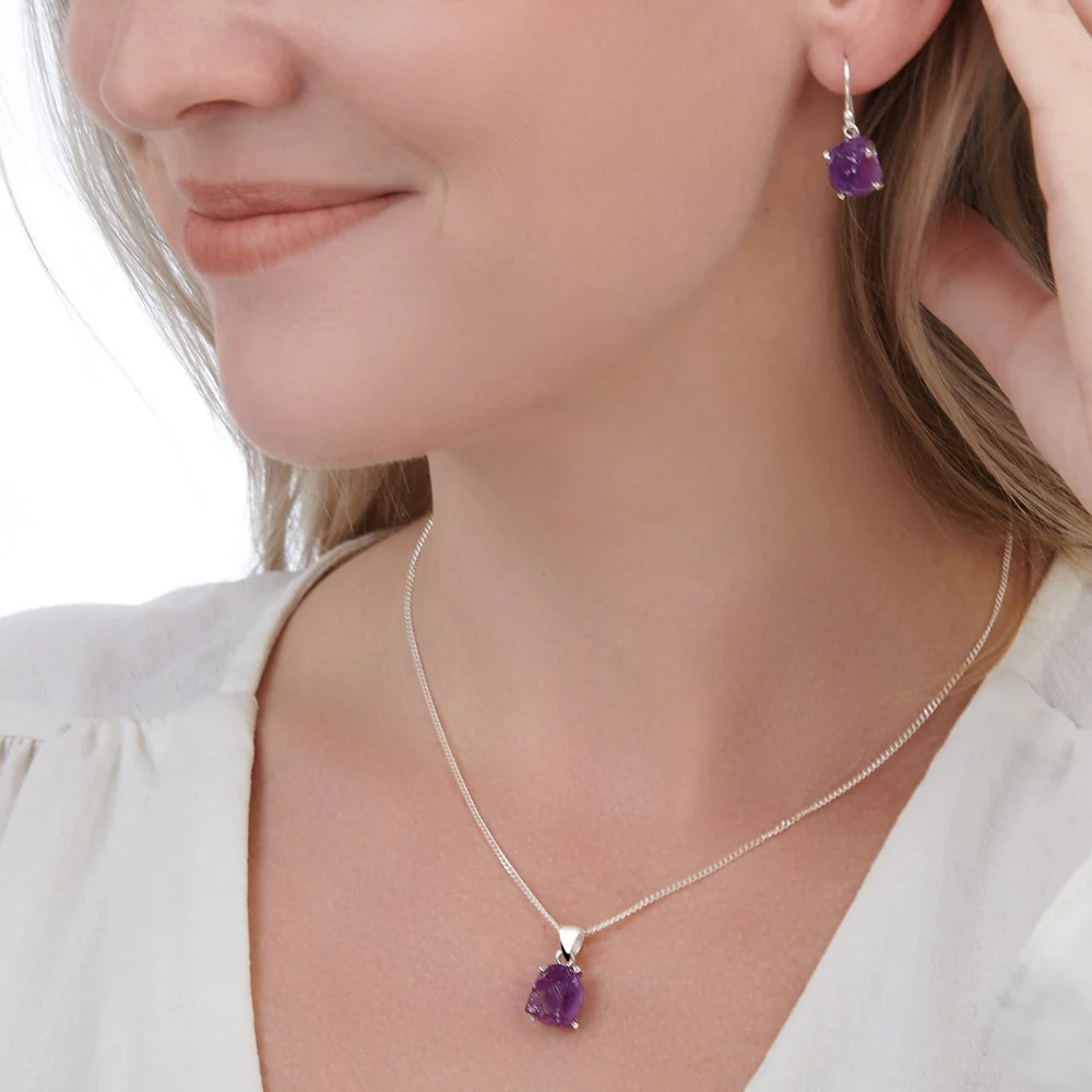 Amethyst Earrings (B223E01) - Image 3