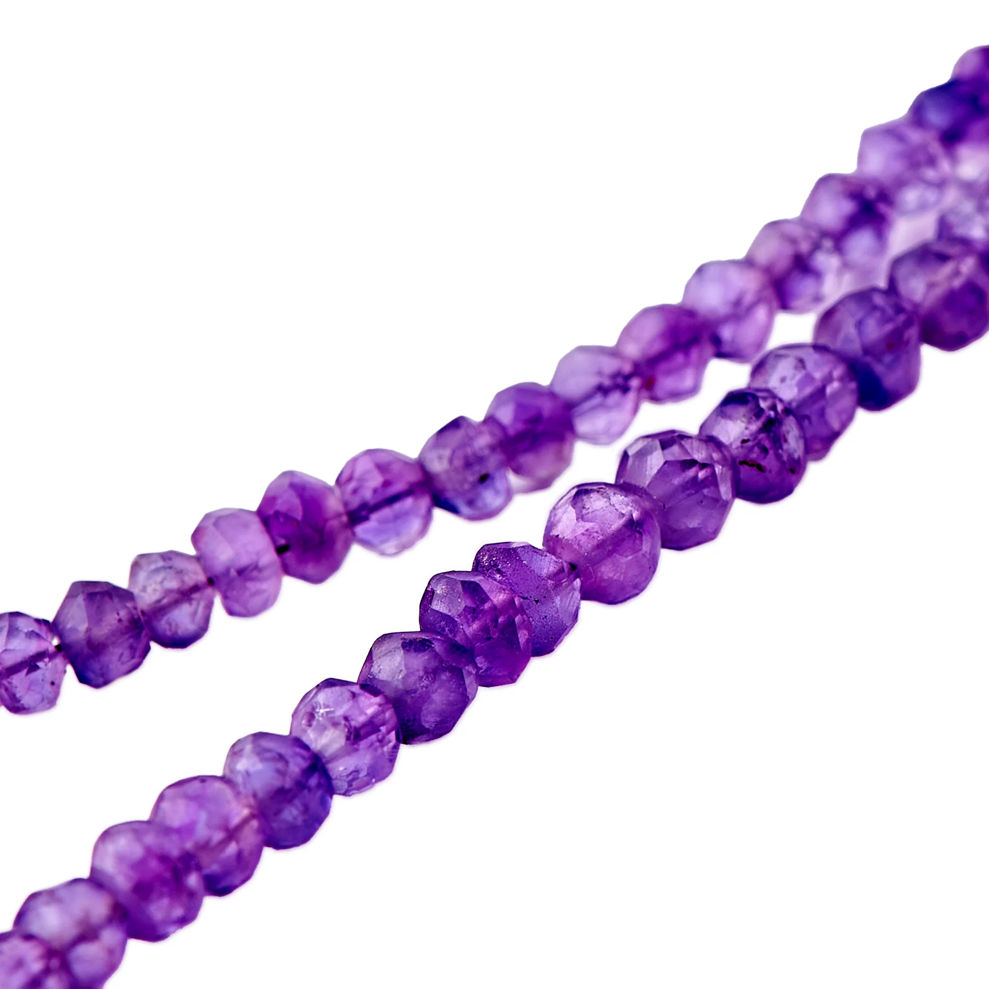 Amethyst Double Strand Necklace (B701P01) - Image 2