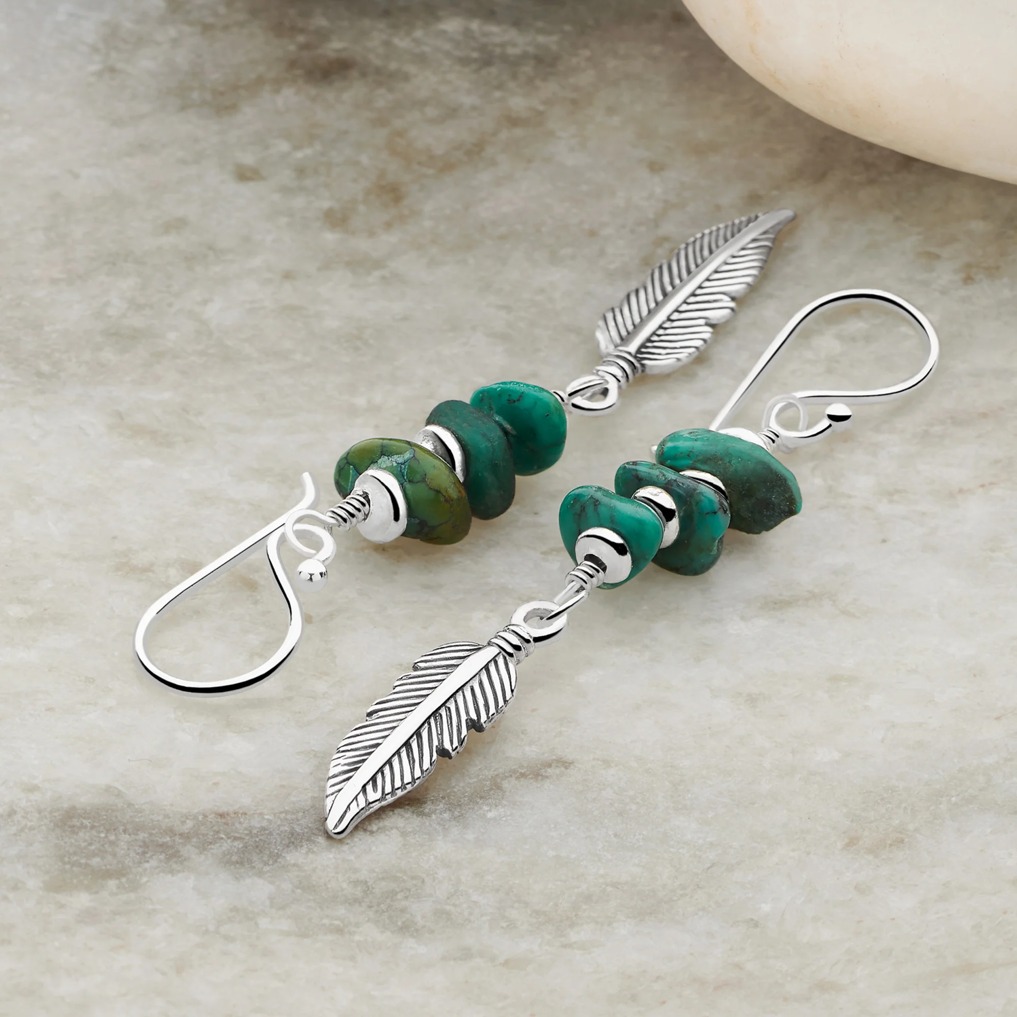 Apache Turquoise Earrings - Image 3