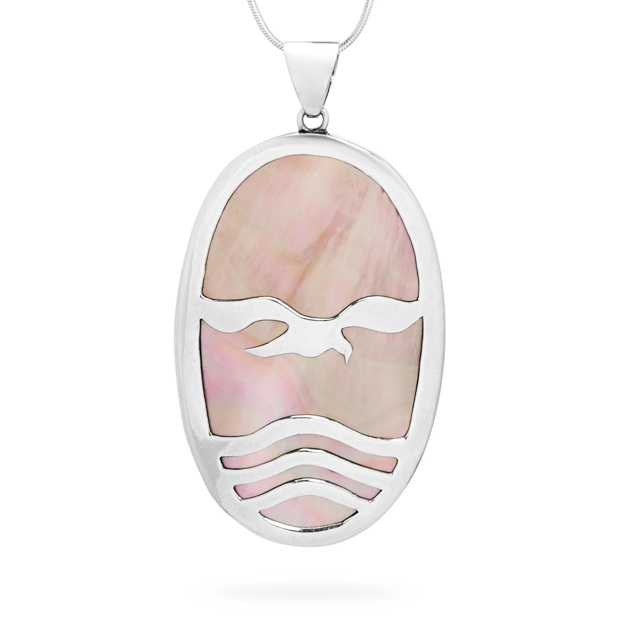 Bali Bird Mother of Pearl Pendant (B610P01)