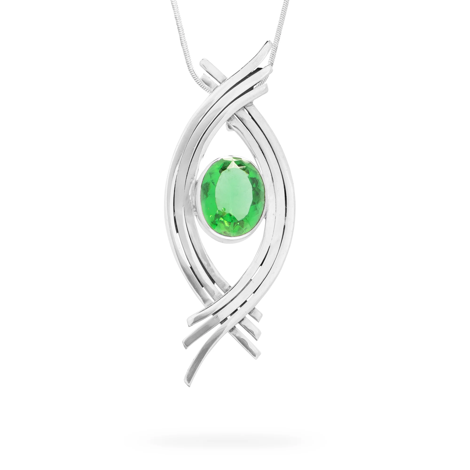 Bali Connected Green Quartz Pendant (B560P01)