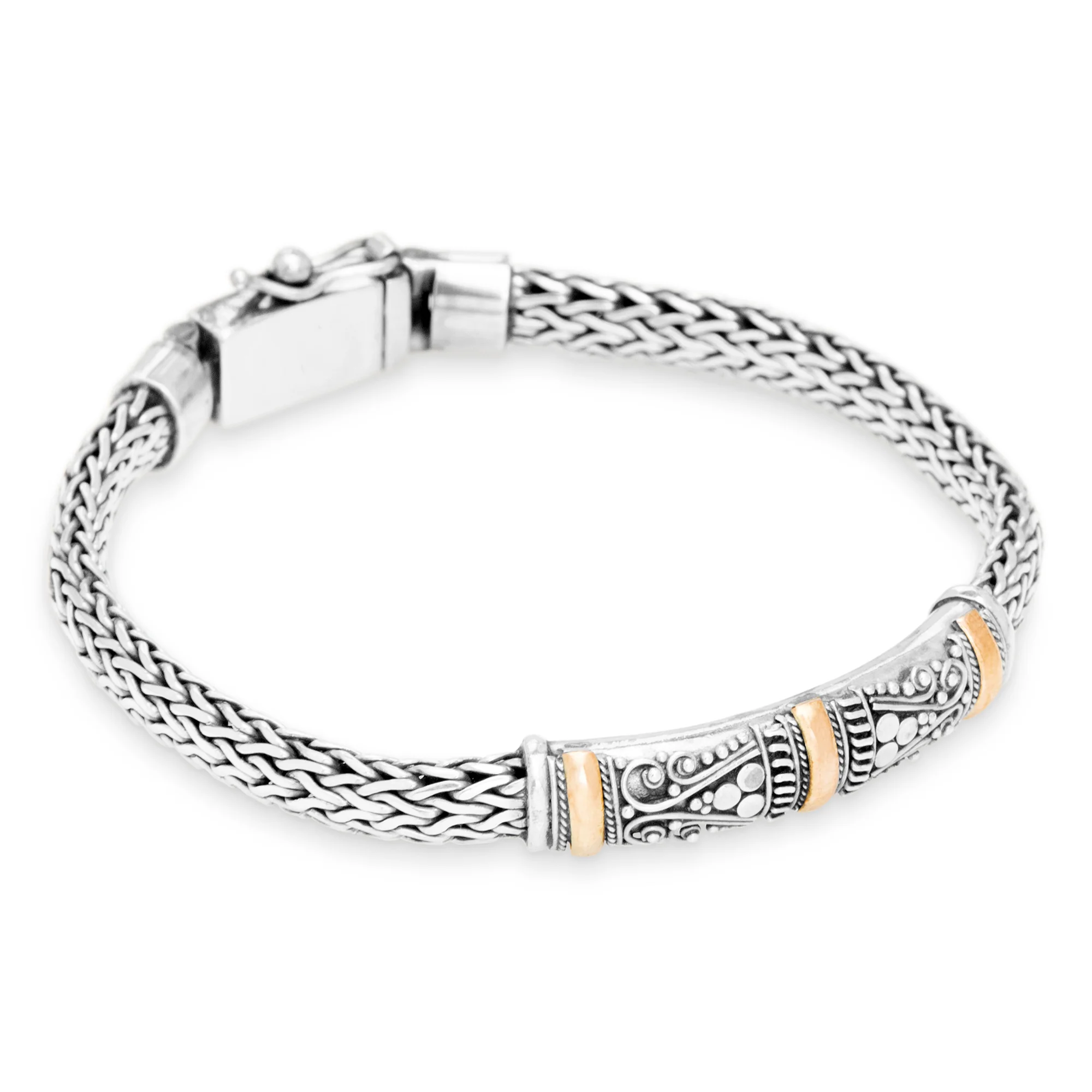 Bali Foxtail Snake Chain Bracelet (B643BRC01)