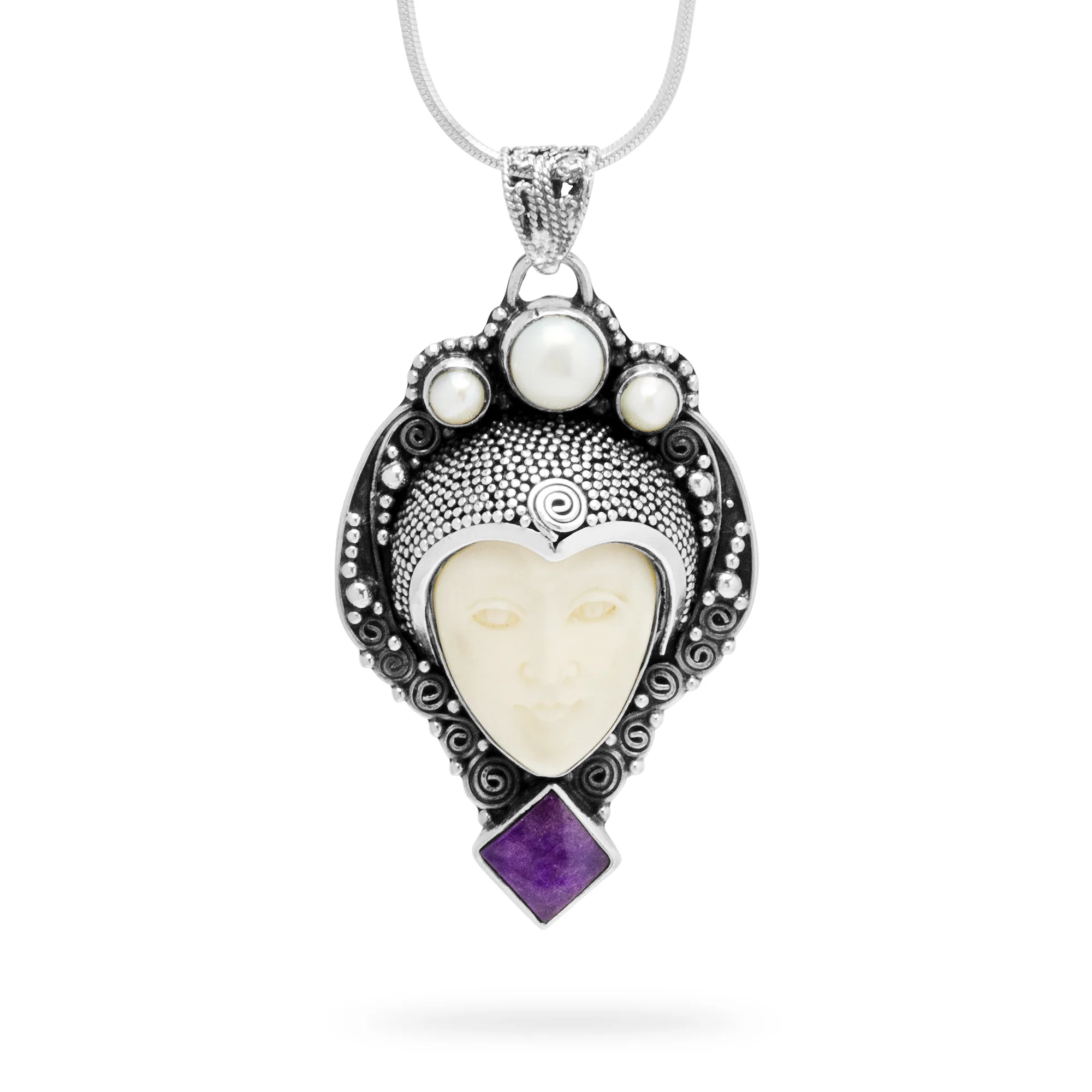 Bali Goddess Pearl Pendant (B634P01)