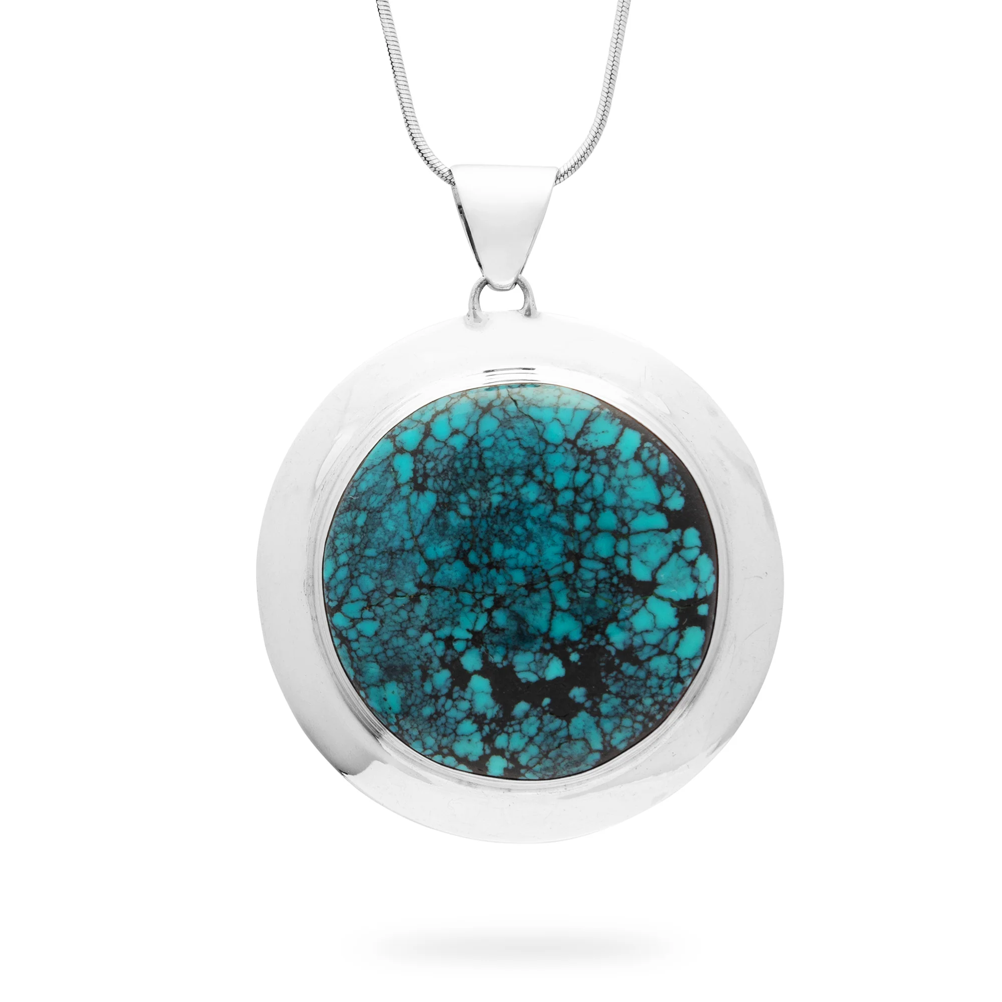 Bali Round Turquoise Pendant (B568P01)