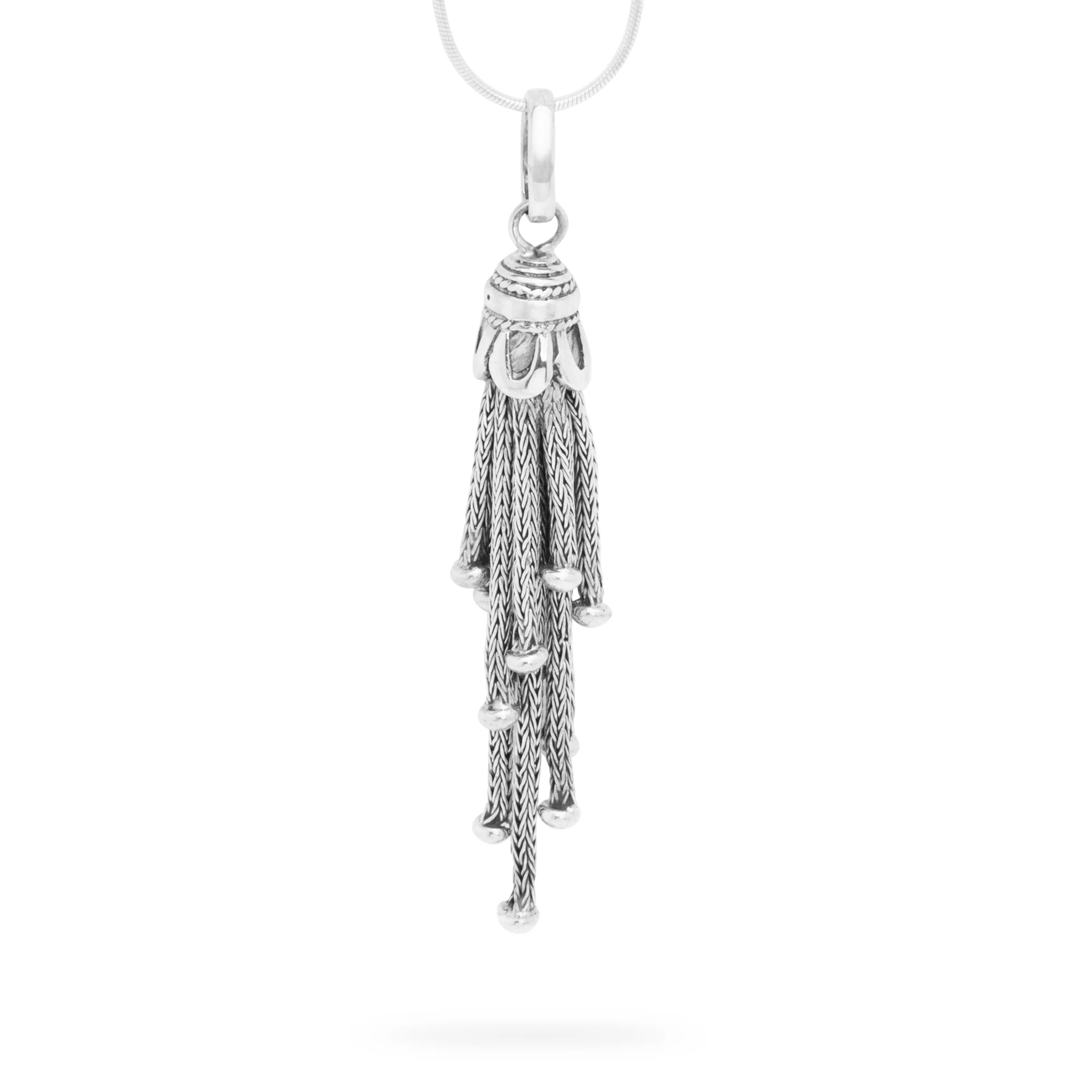Bali Silver Tassel Pendant (B670P01)