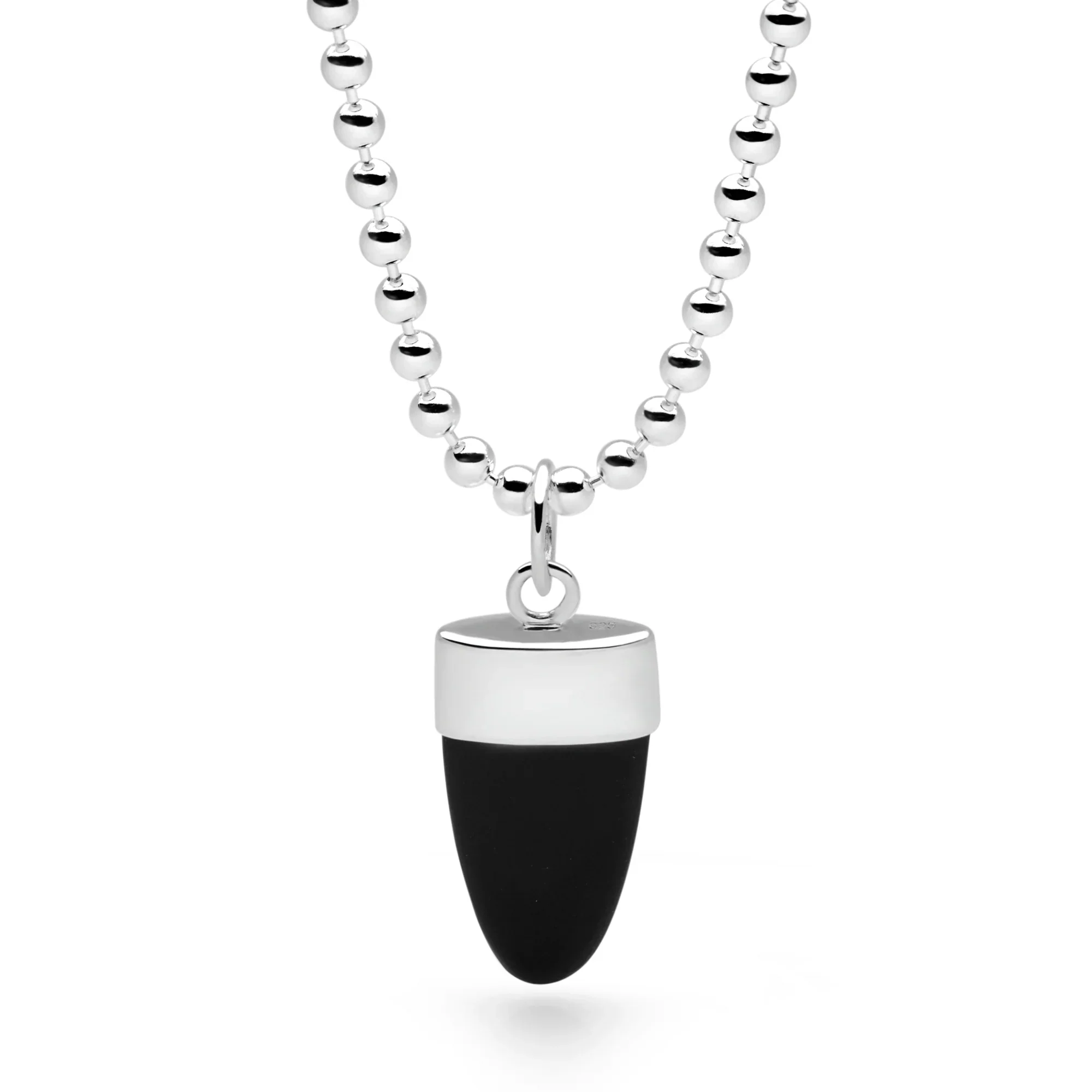 Black Onyx Shark Tooth Pendant - Image 2