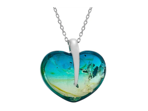 Blue Amber Pendant