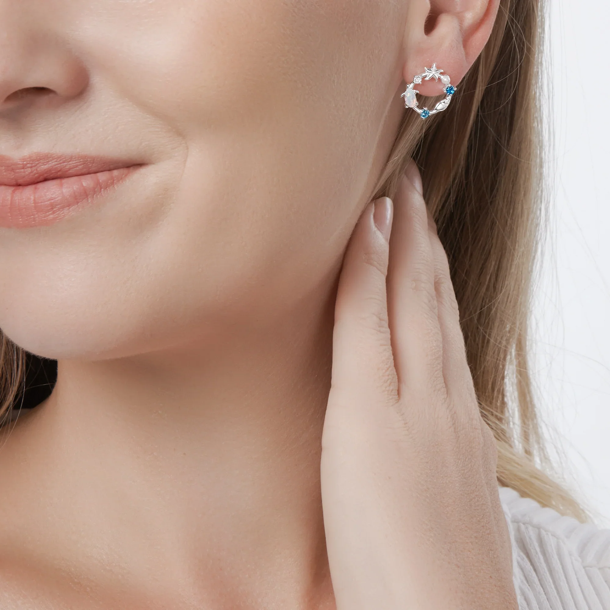 Blue Ocean Earrings - Image 4