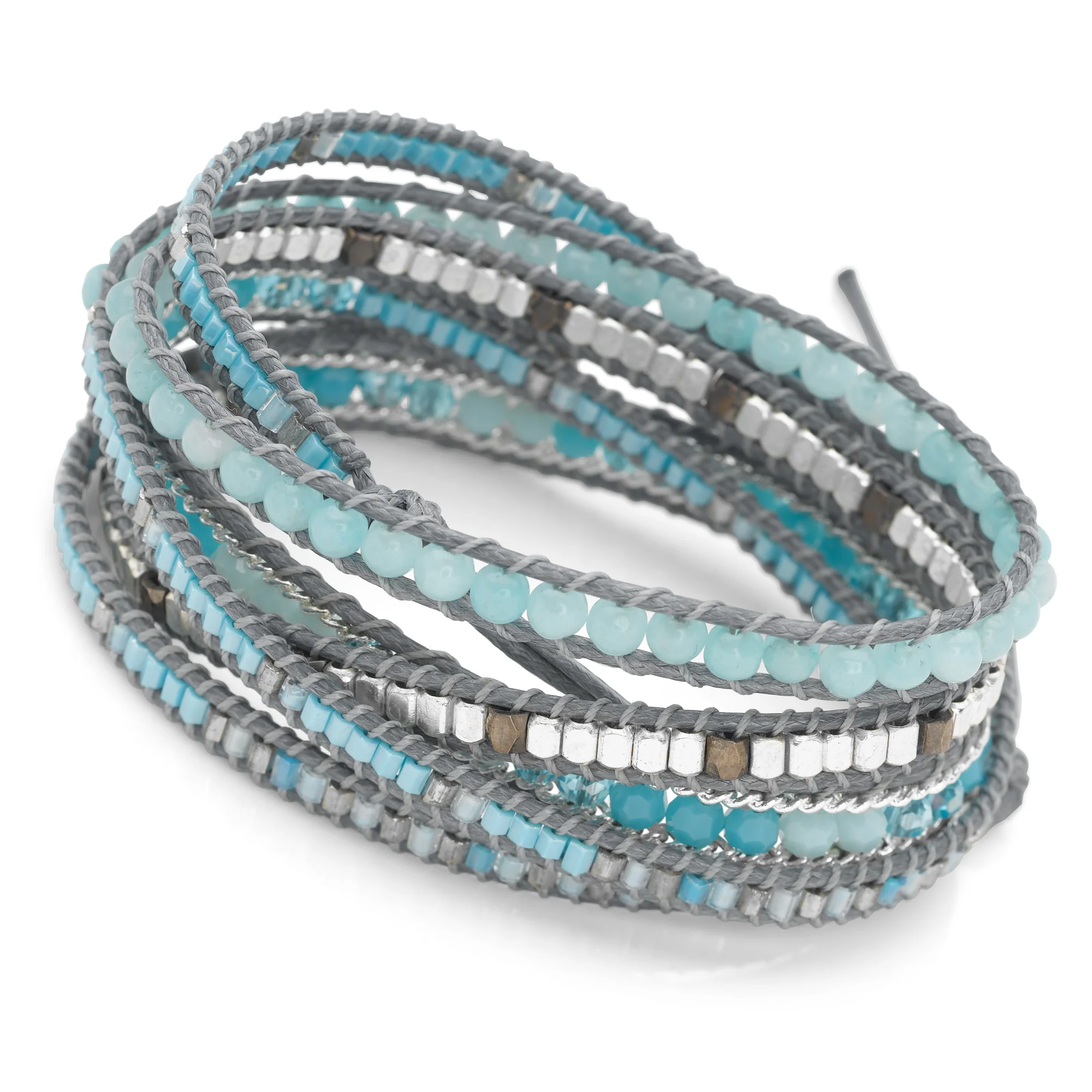 Blue Ocean Wrap Bracelet - Image 3