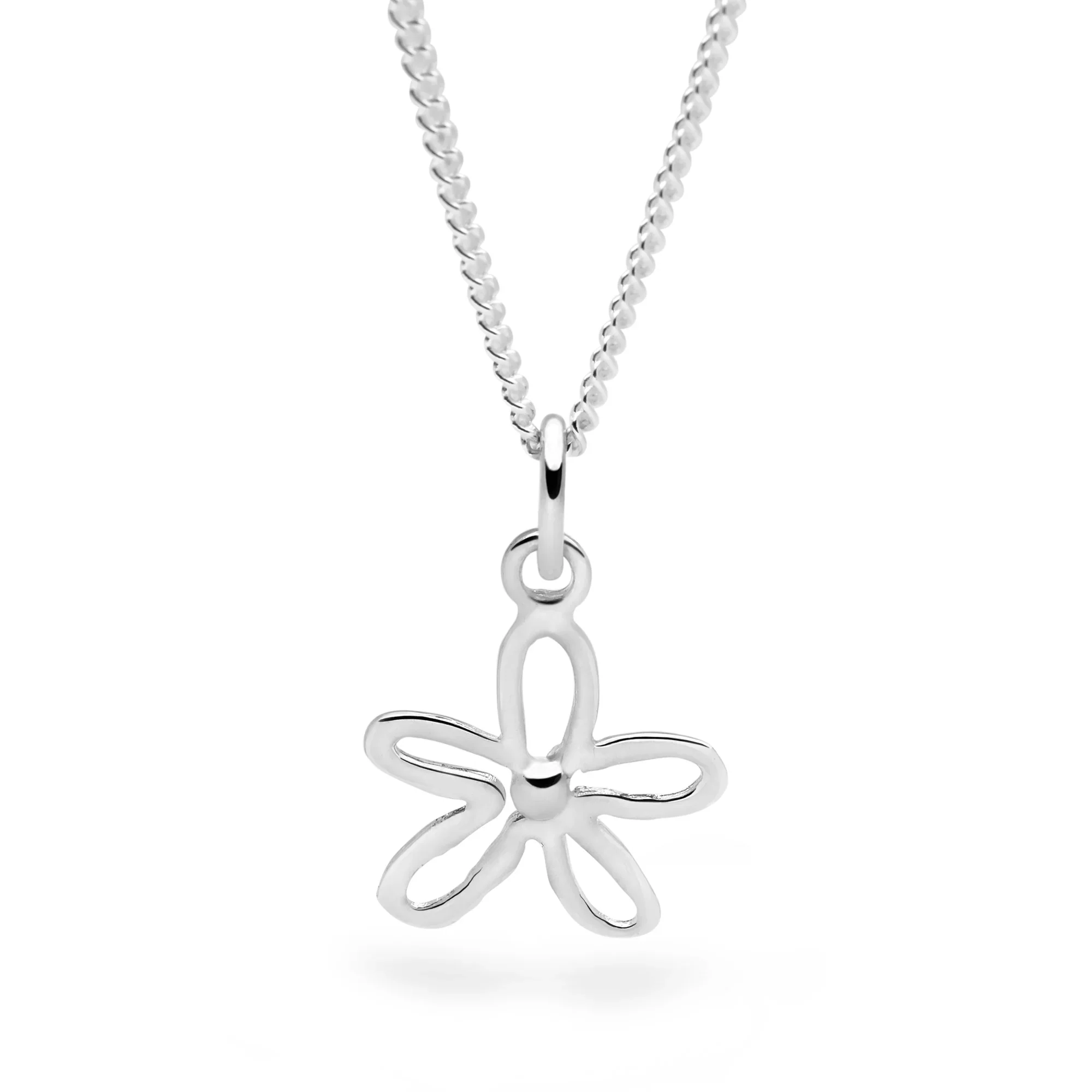 Silver Flower Necklace