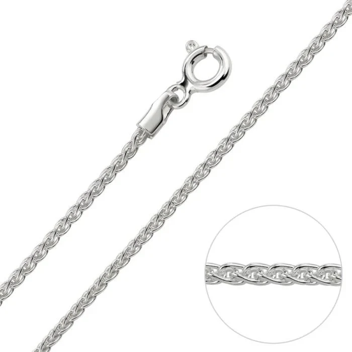 Silver Spiga Chain 1.65mm