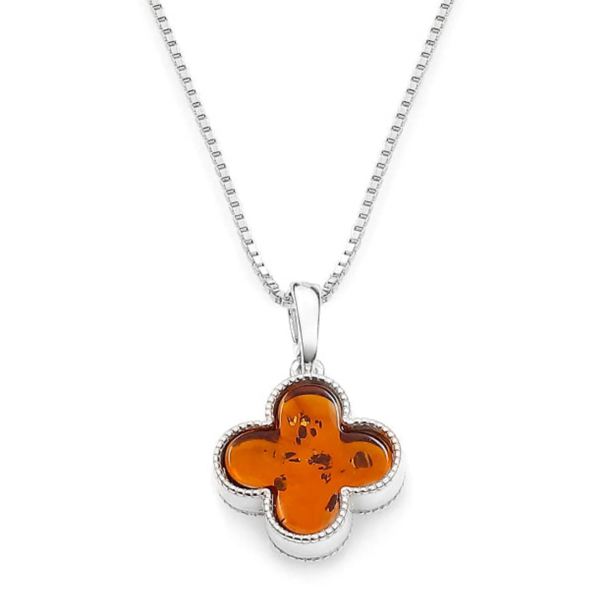 Clover Amber Necklace