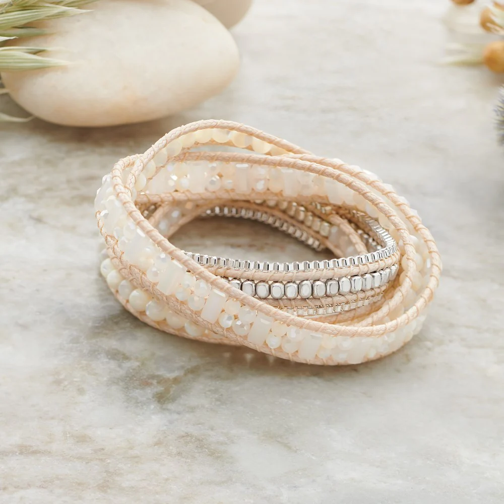 Coral Beach Wrap Bracelet - Image 3