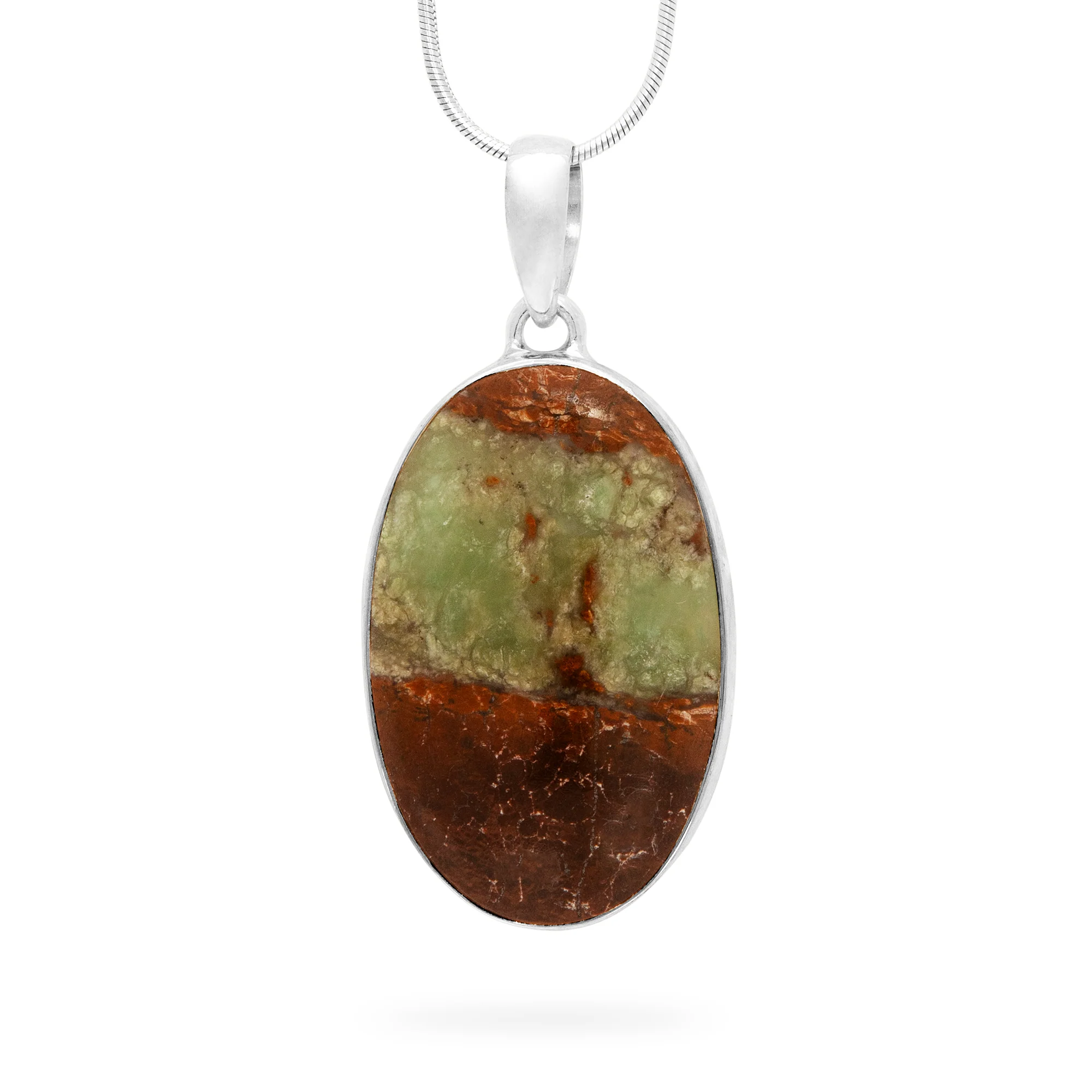 Cupic Chrysocolla Oval Pendant (B418P05)