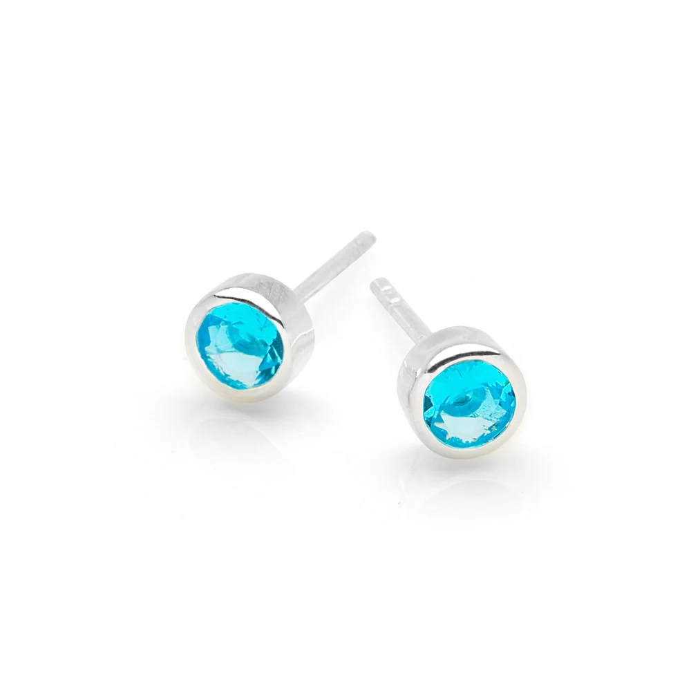 December Birthstone Studs