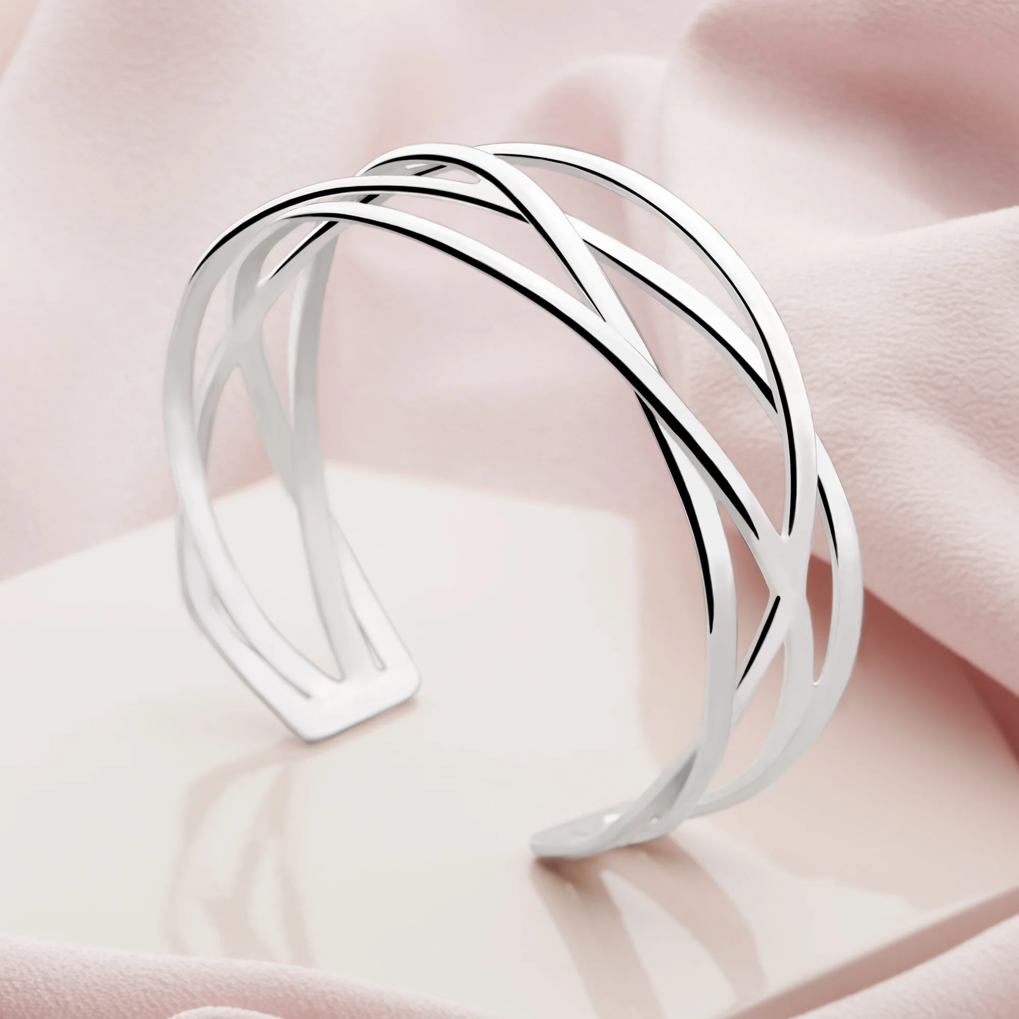 Del Fuego Silver Bangle - Image 3