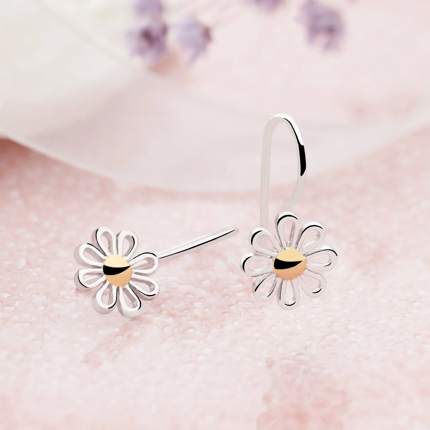 Golden Daisy Earrings - Image 4