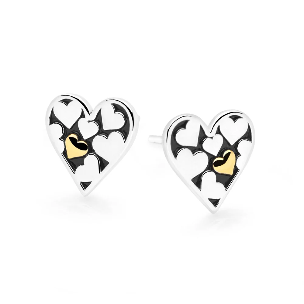 Heart of Gold Studs
