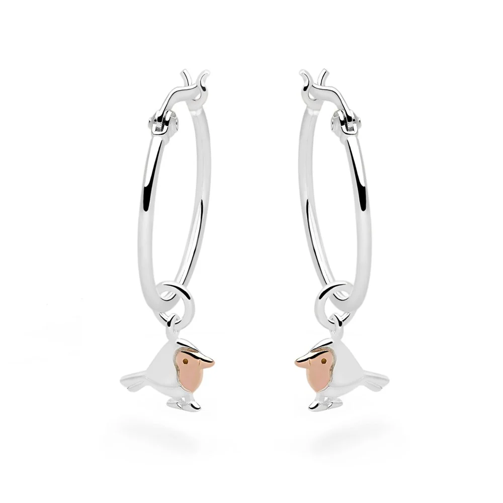 Red Robin Charm Hoops - Image 4