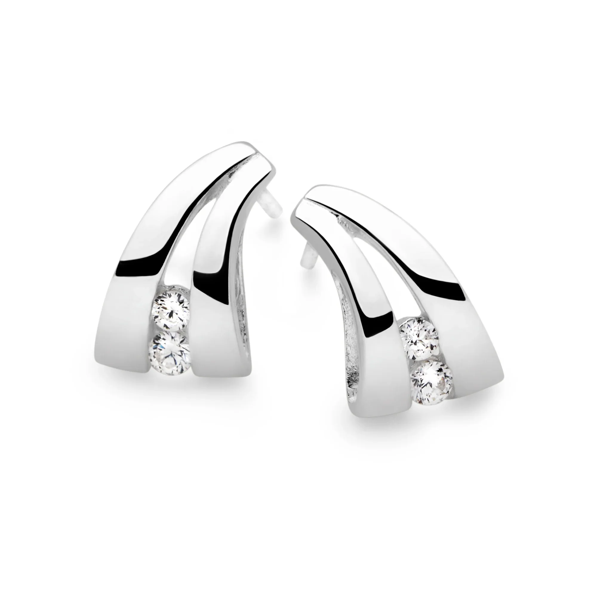 Nazare Wave Silver Earrings
