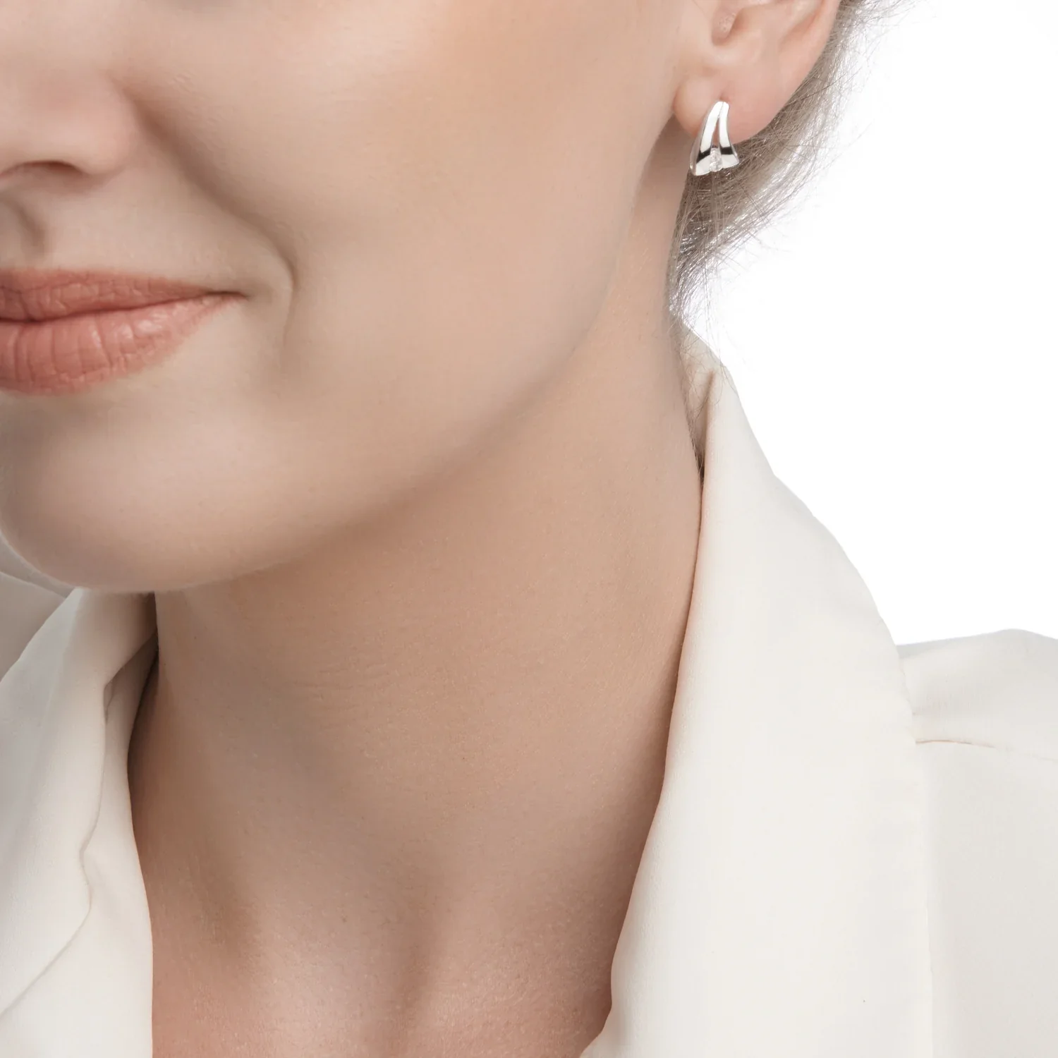 Nazare Wave Silver Earrings - Image 4