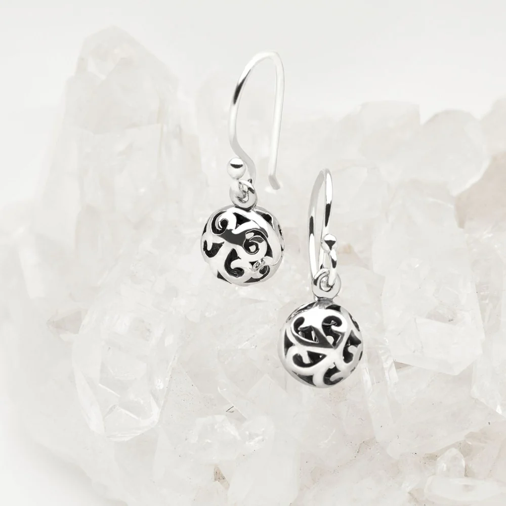 Filigree Ball Earrings - Image 3