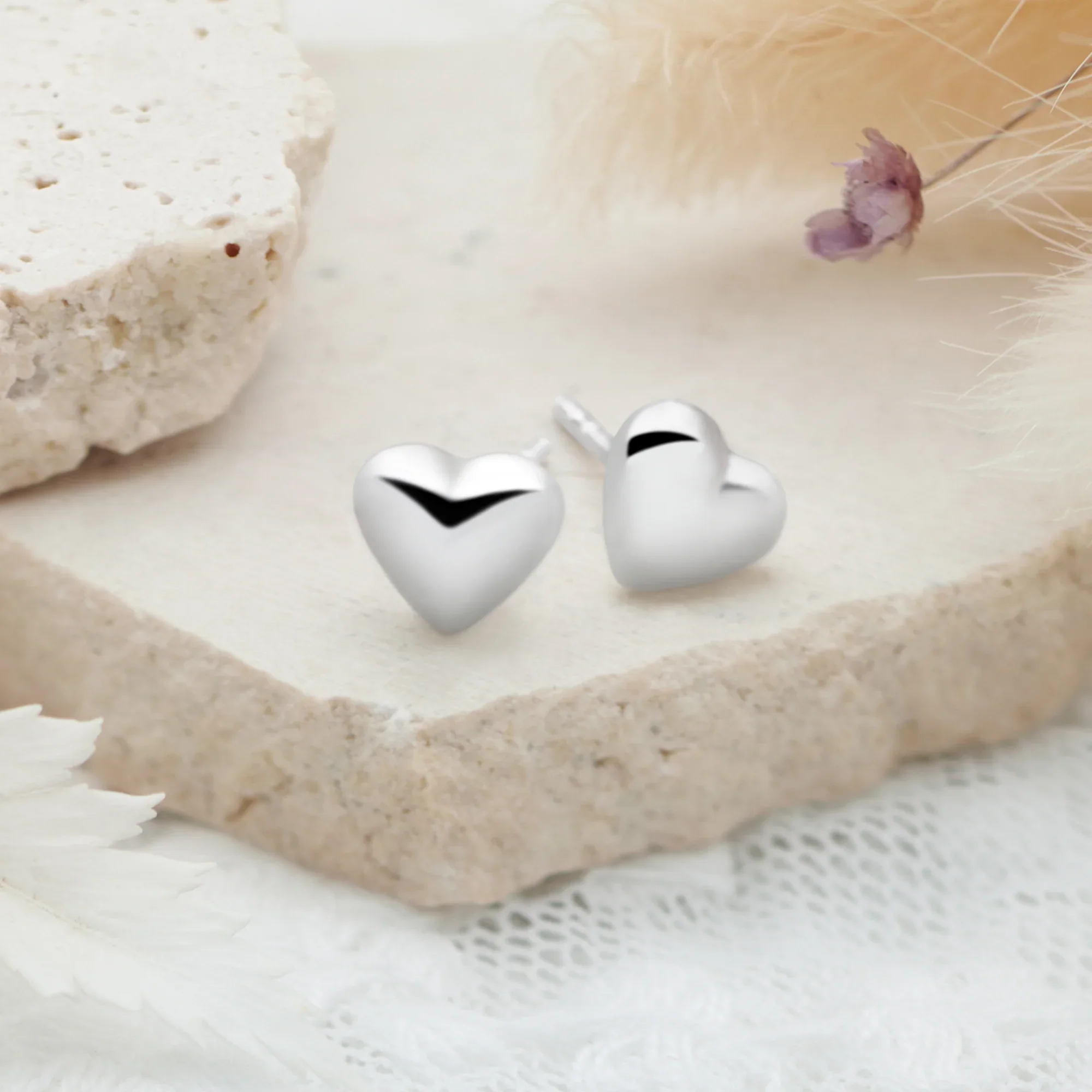 Love Easy Heart Studs - Image 3