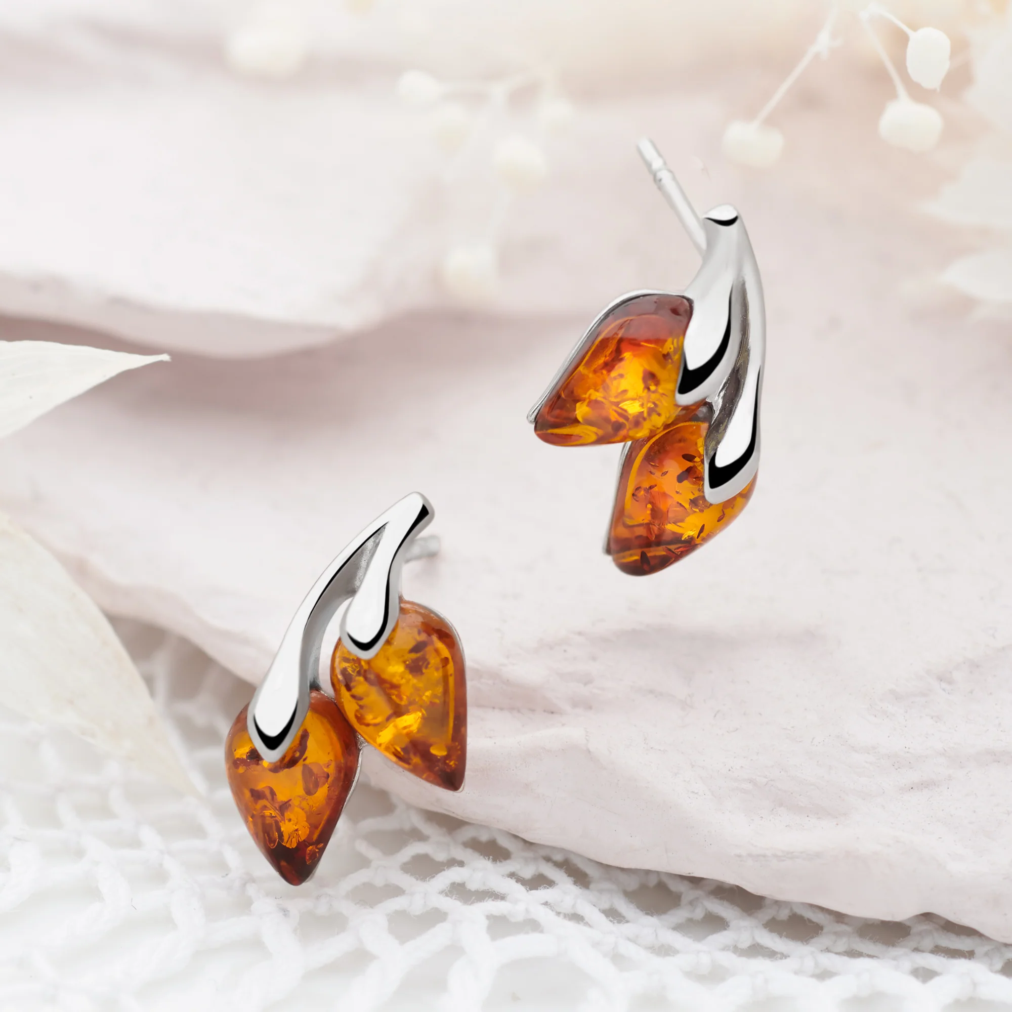 Forest Teardrop Earrings - Image 2