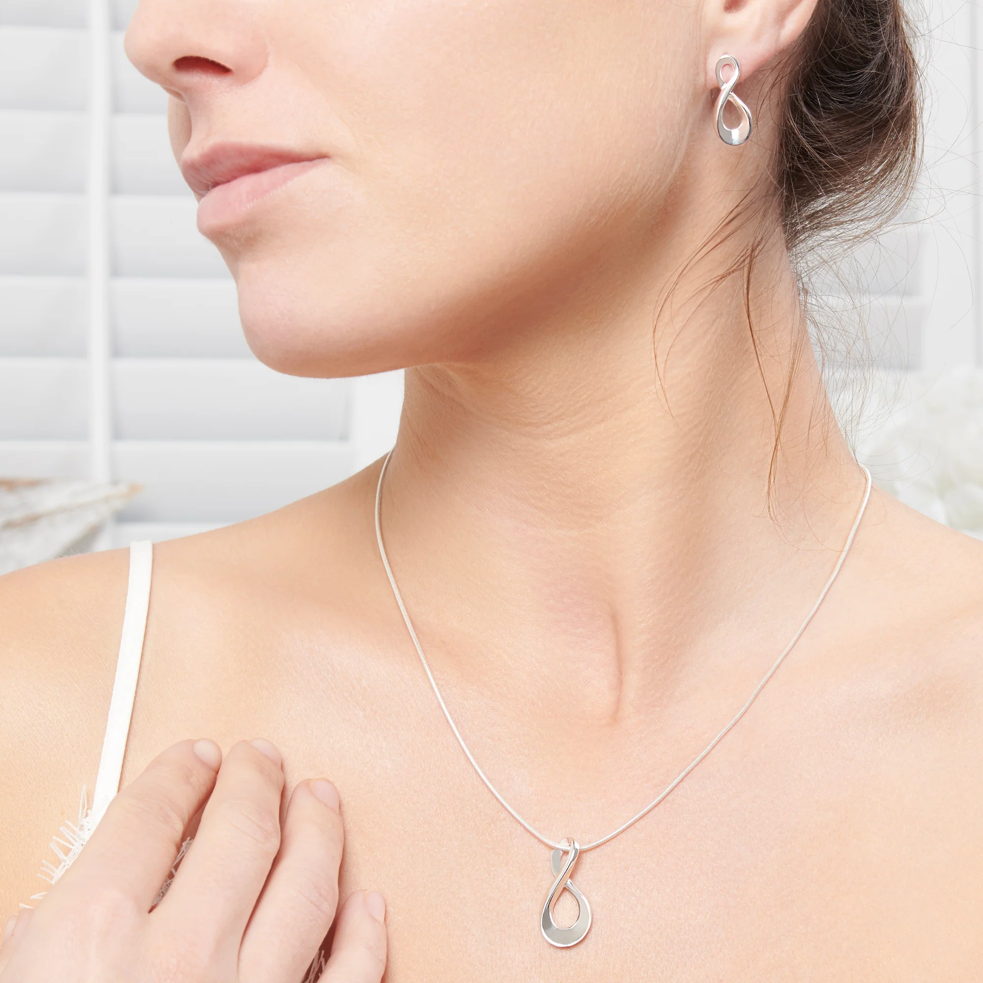 Forever Silver Earrings - Image 4