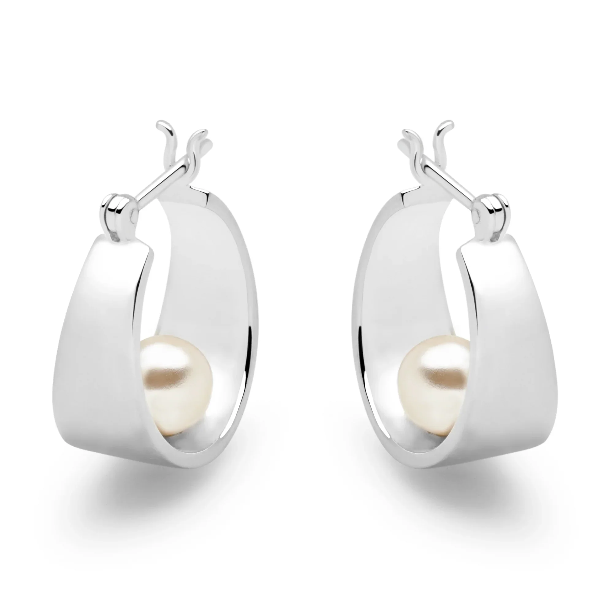 Freshwater Pearl Hoops