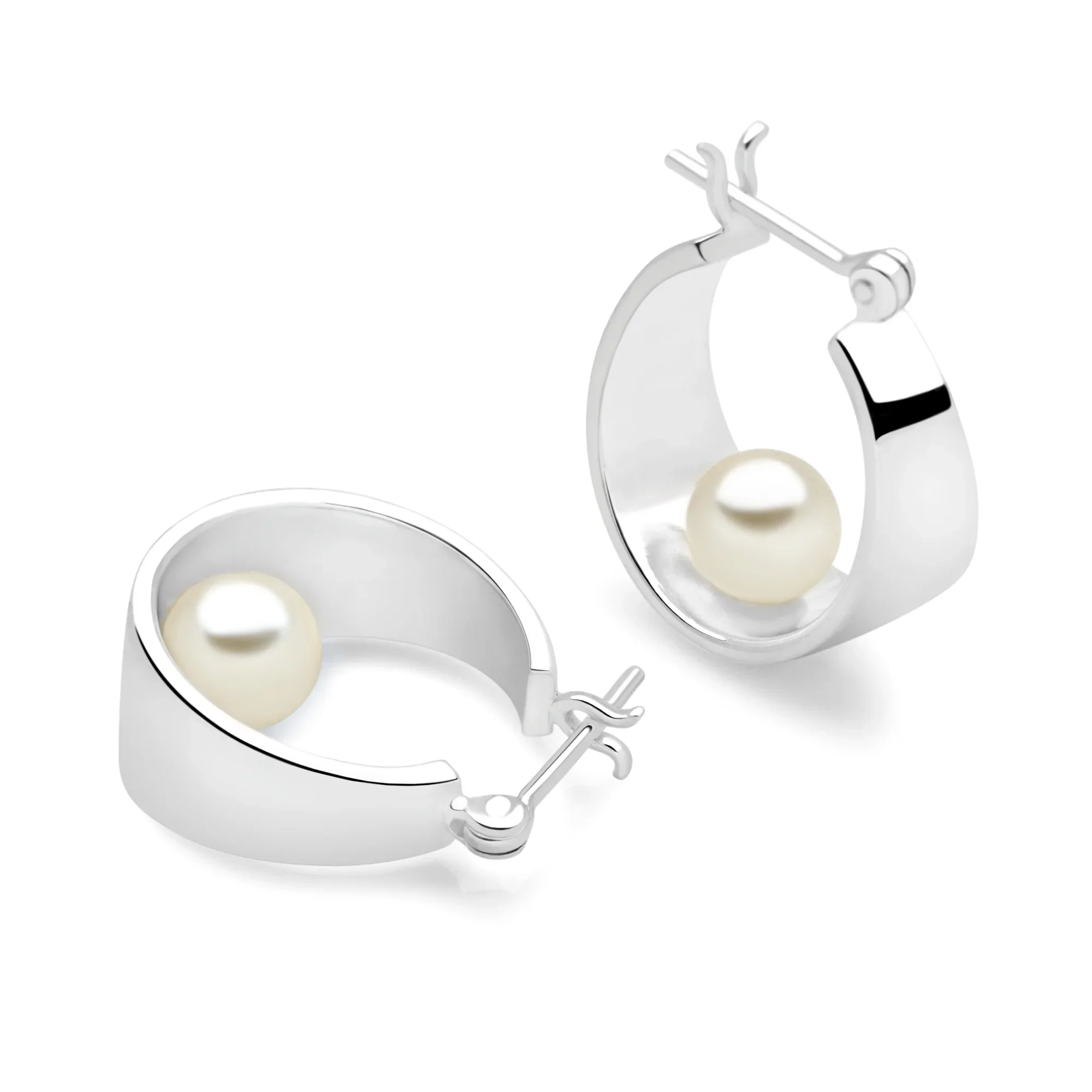 Freshwater Pearl Hoops - Image 3