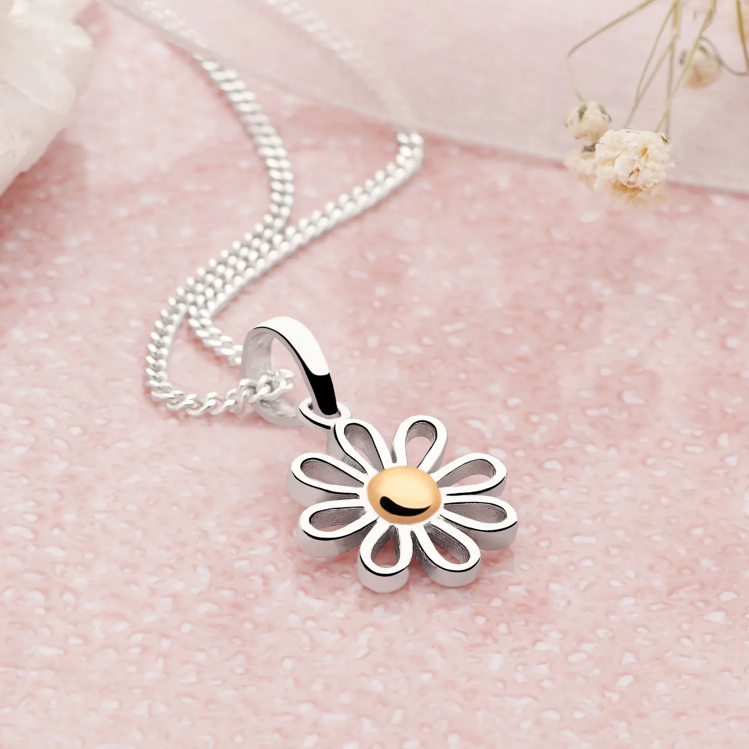 Golden Daisy Pendant - Image 3