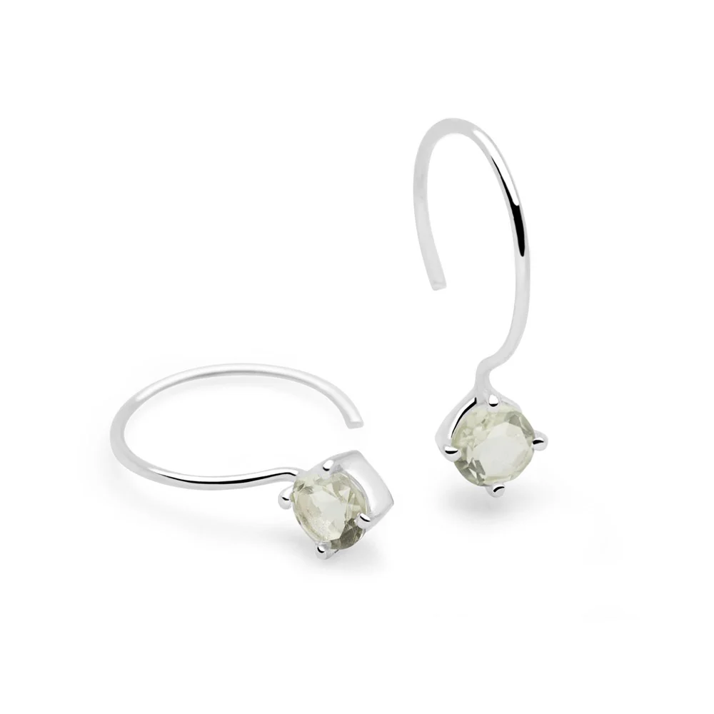 Green Amethyst Arora Earrings
