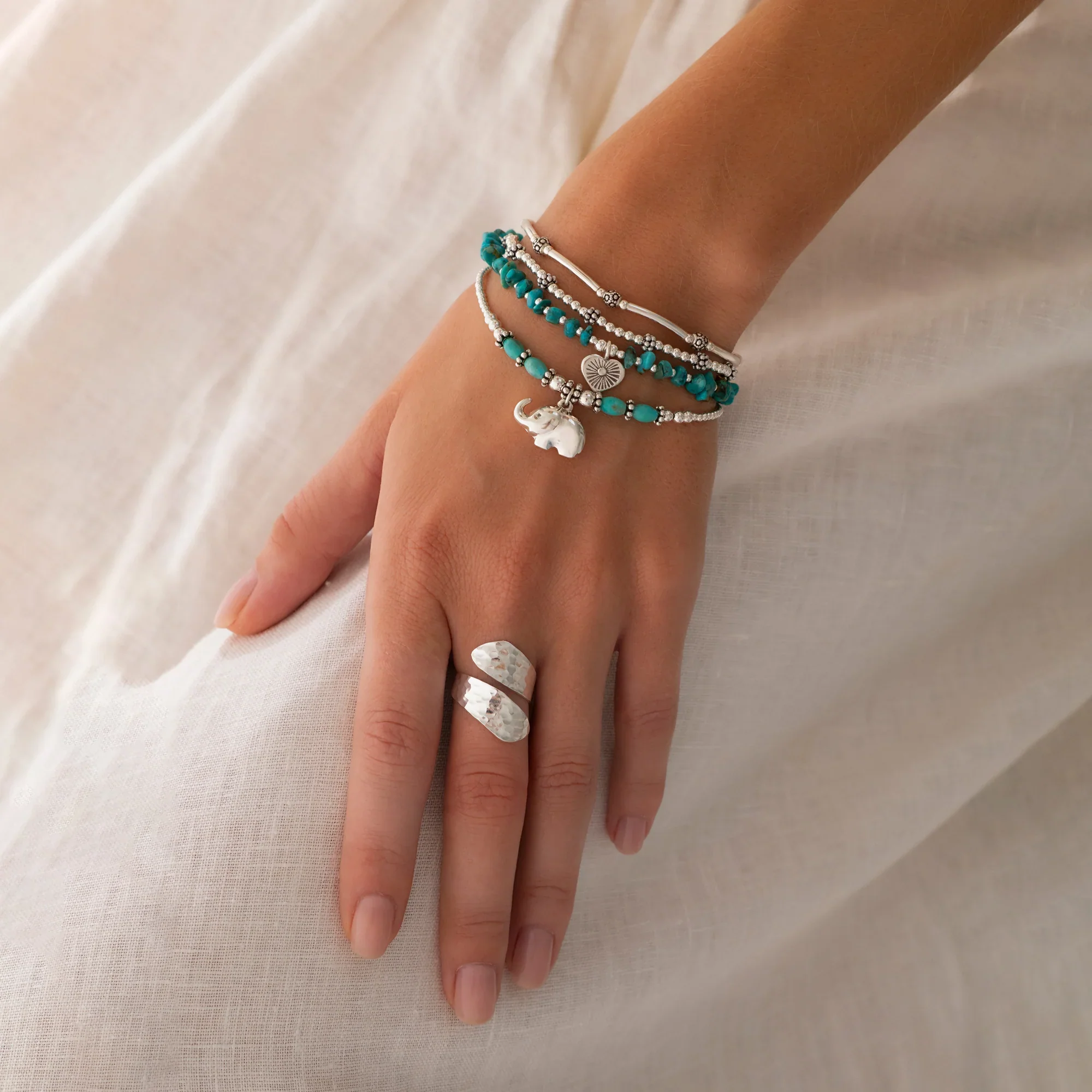 Hammered Stole Ring - Image 5