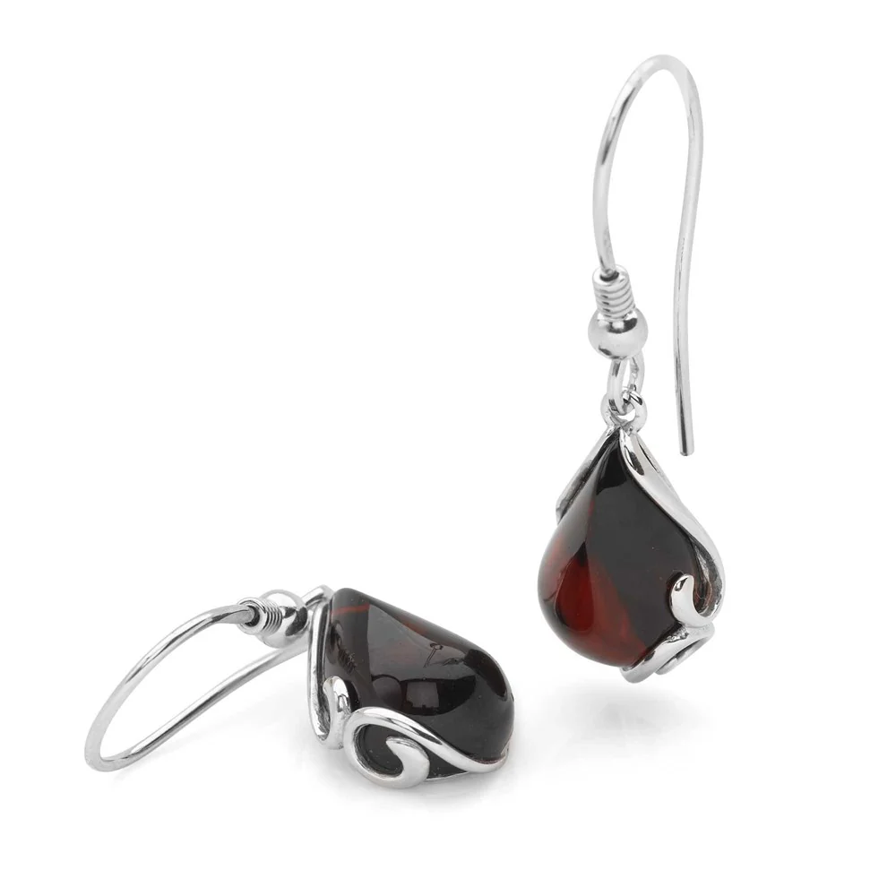 Honey Dew Amber Earrings - Image 3