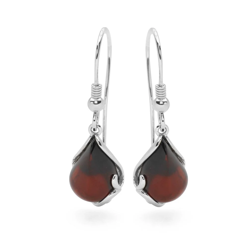 Honey Dew Amber Earrings - Image 4