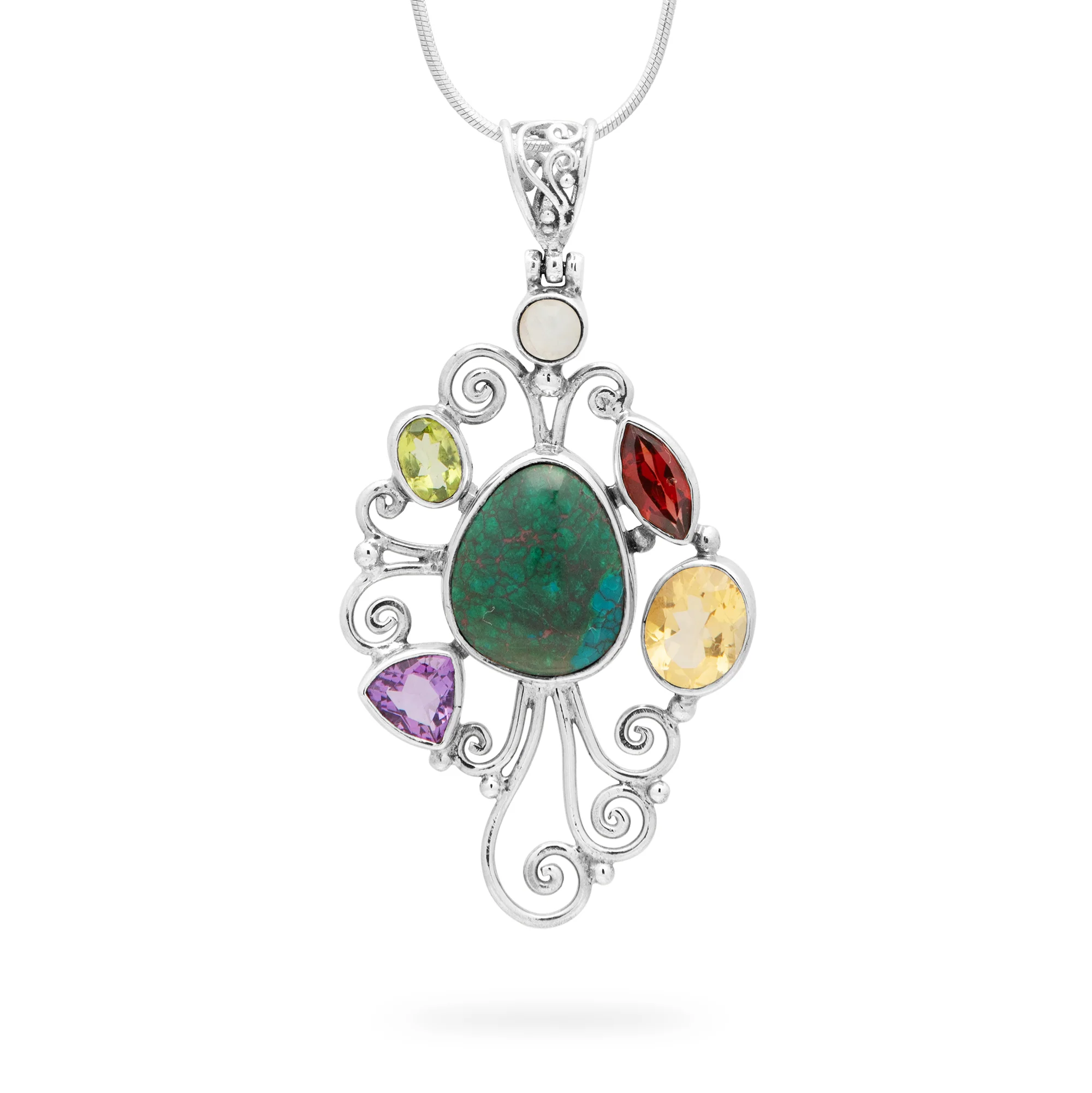 Infinity Multi-Stone Pendant (B543P01)