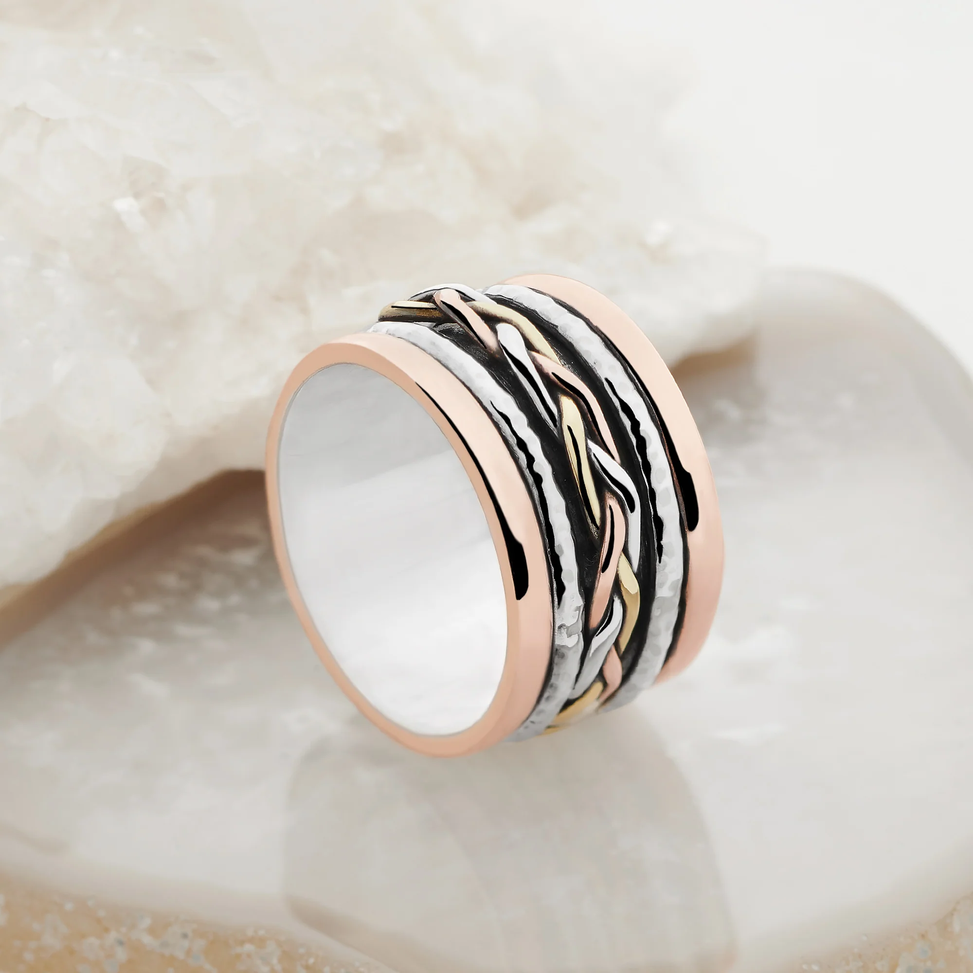 Kalyan Woven Spin Ring - Image 3