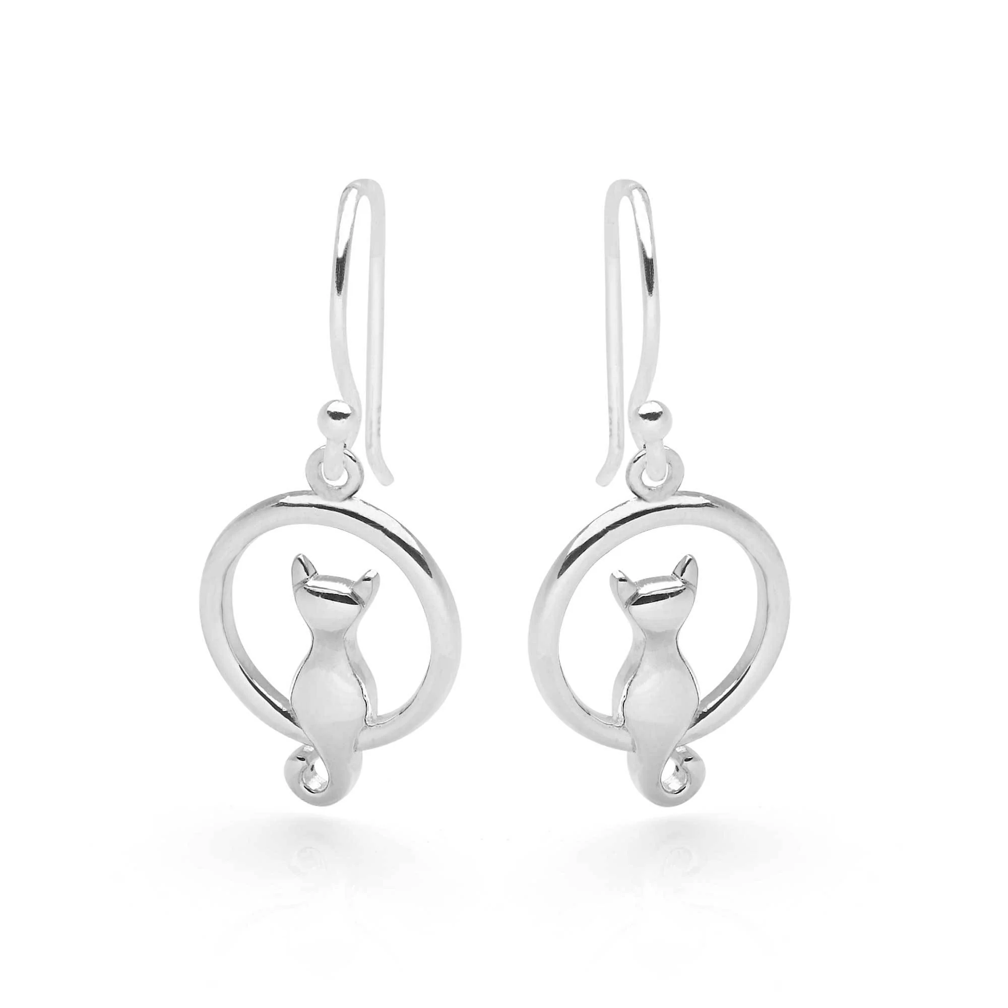 Kitty in the Moon Earrings