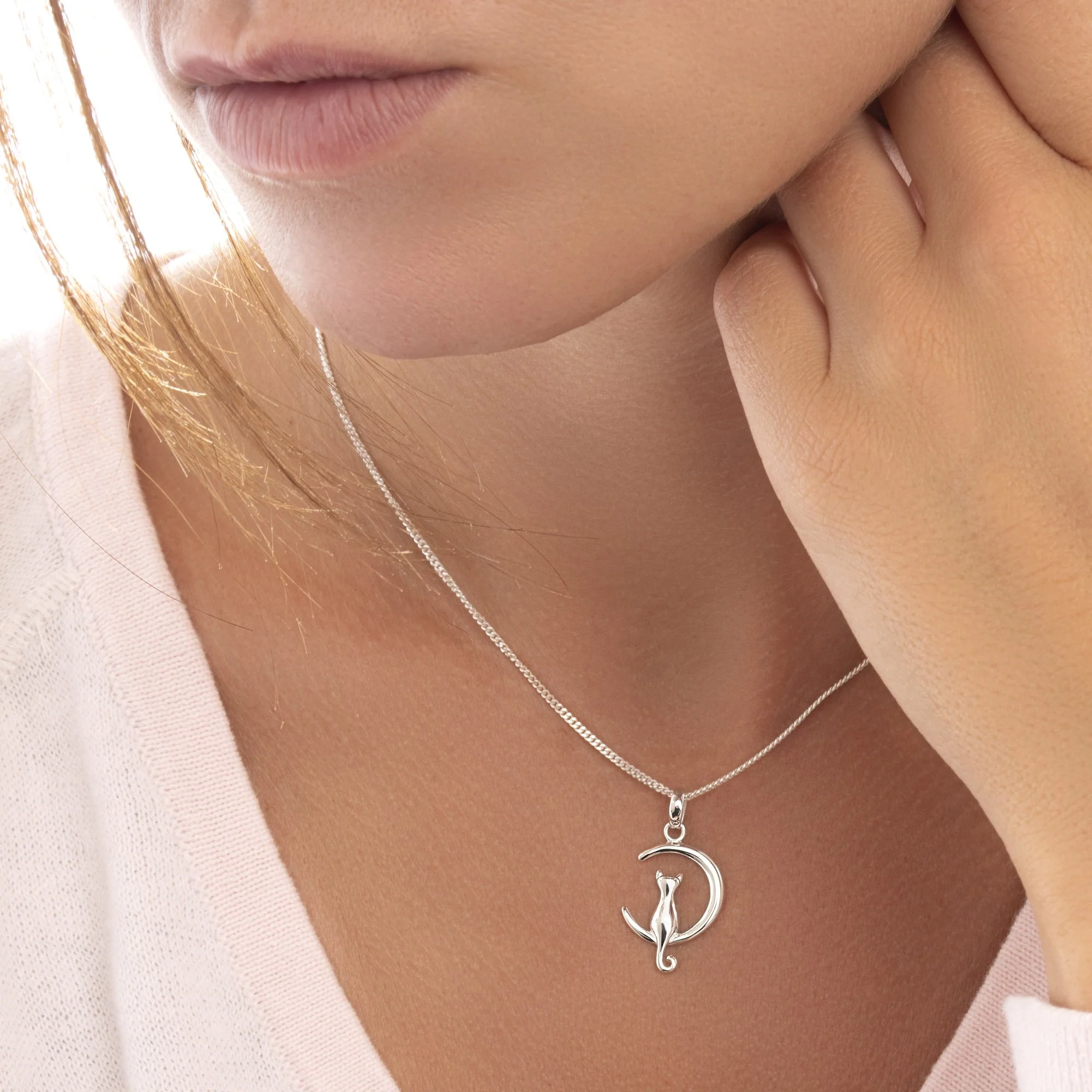 Kitty in the Moon Pendant - Image 3