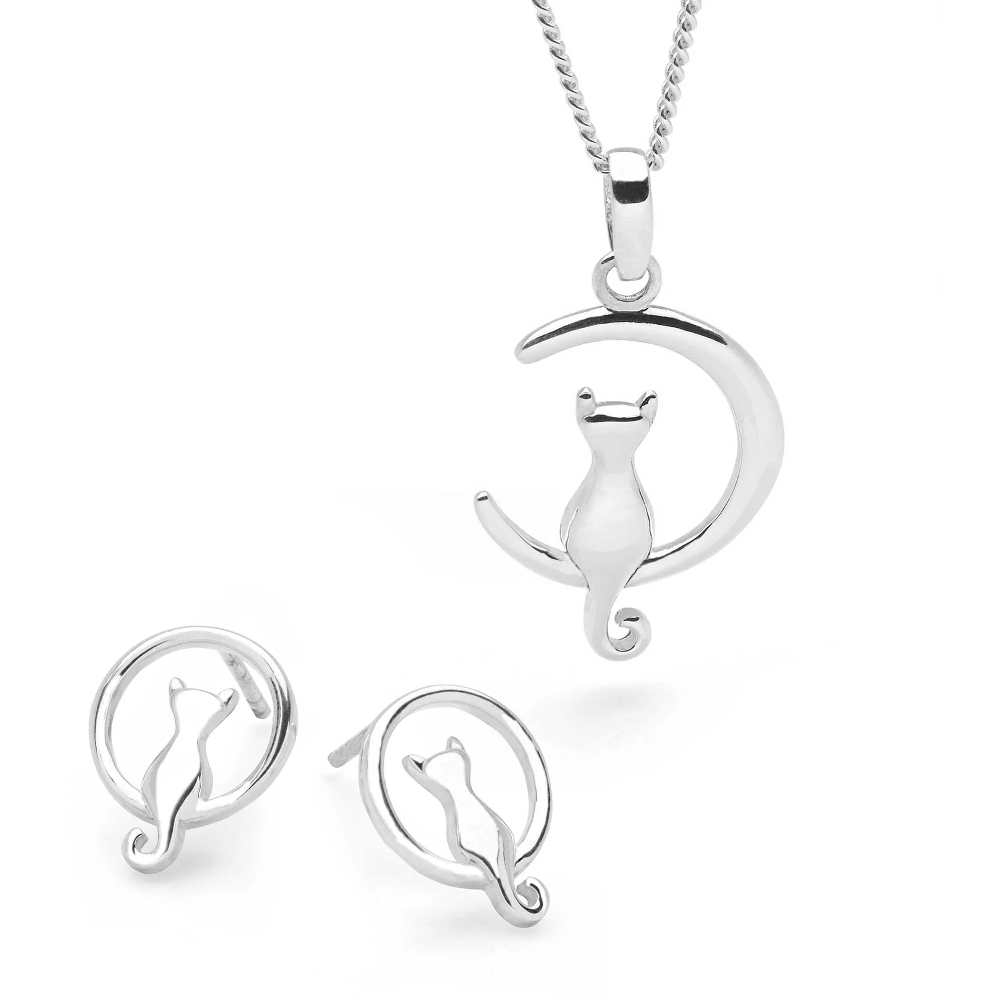 Kitty in the Moon Pendant - Image 5