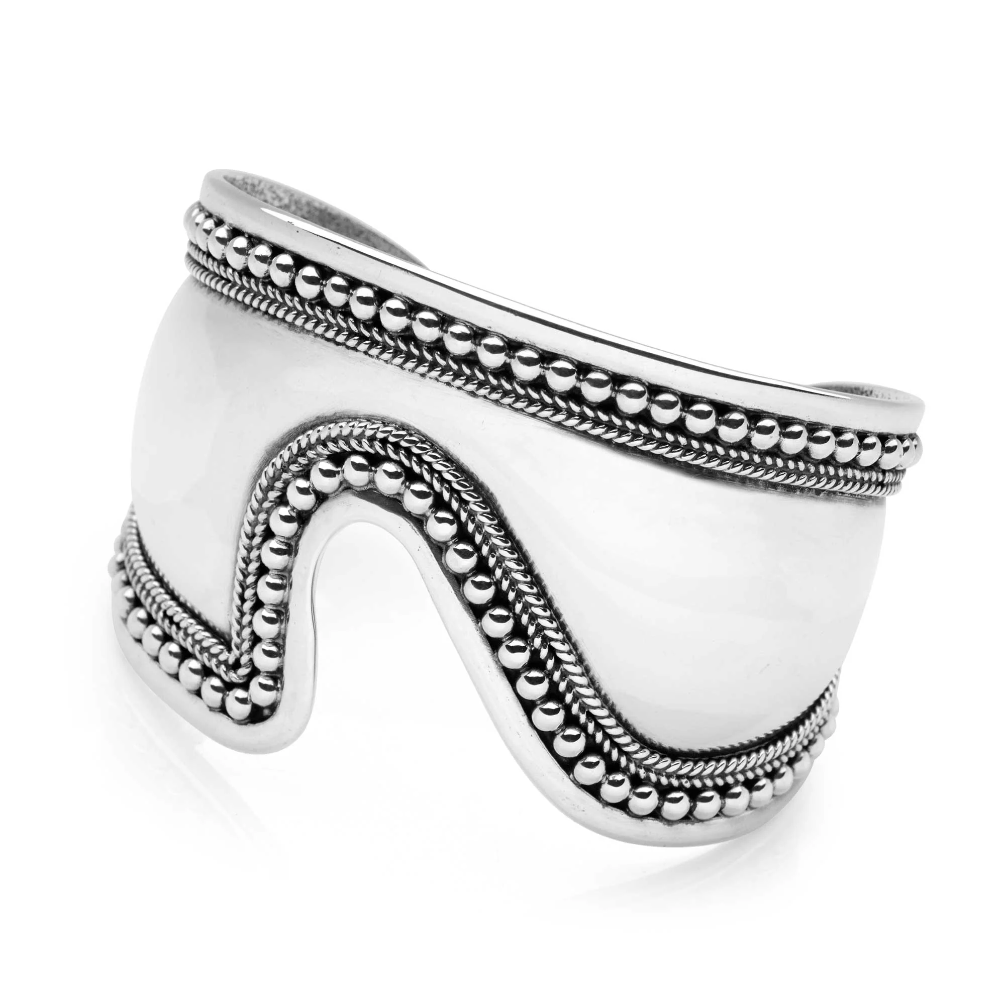 Kubu Art Silver Bangle - Image 5