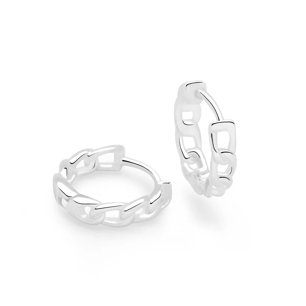 Link Chain Midi Hoops - Image 3
