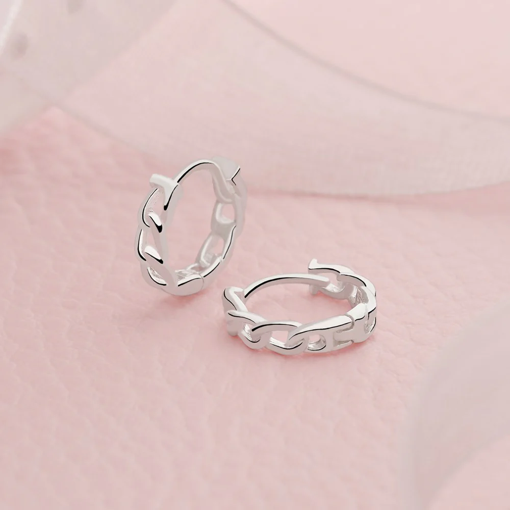 Link Chain Midi Hoops - Image 4