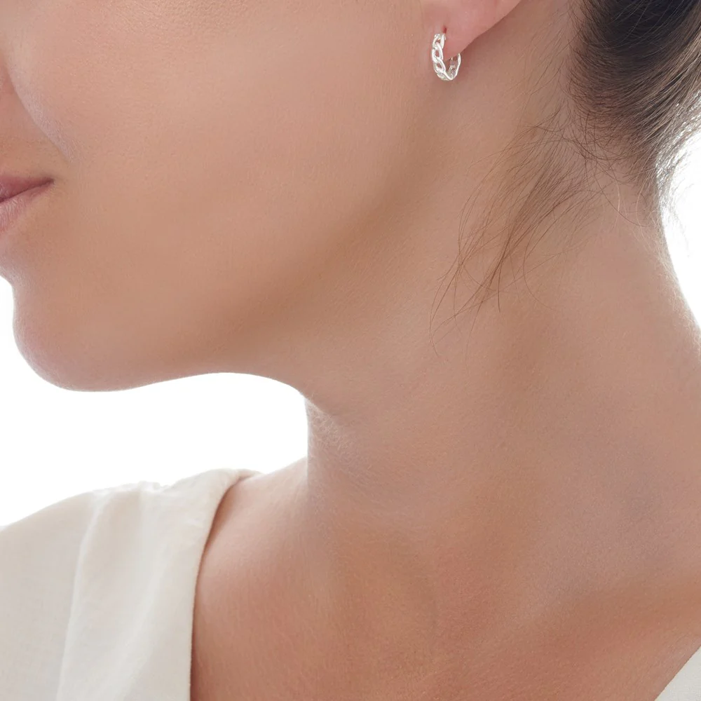 Link Chain Midi Hoops - Image 5