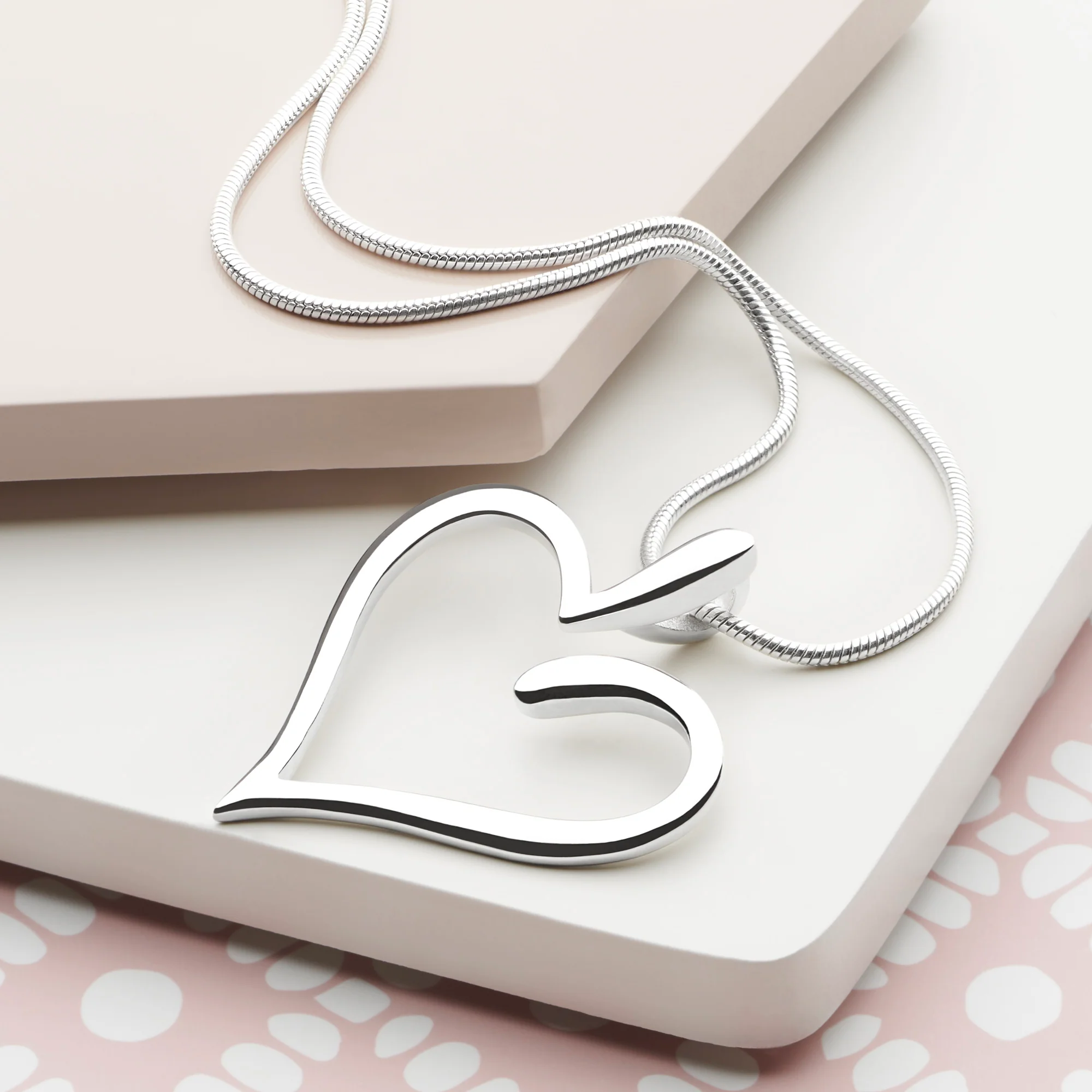 Love Heart Swirl Pendant